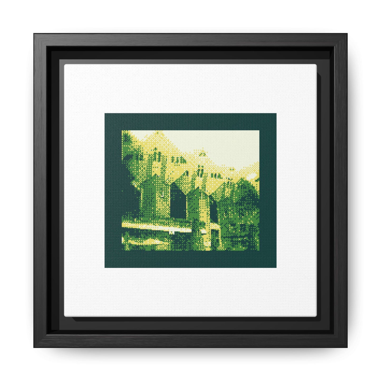 Kijk-Kubus Houses Framed Matte Canvas Print