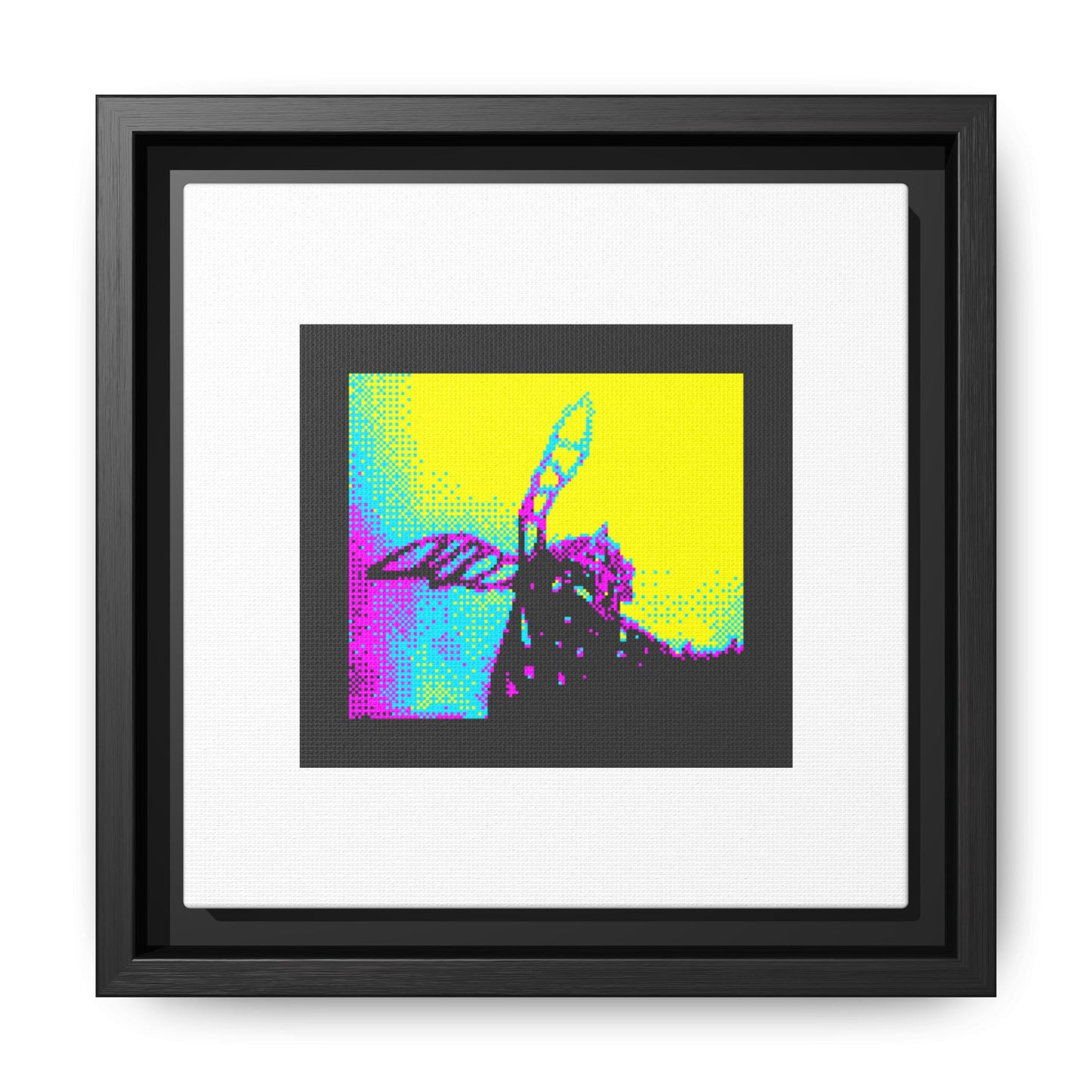 Angel Bear Framed Matte Canvas Print