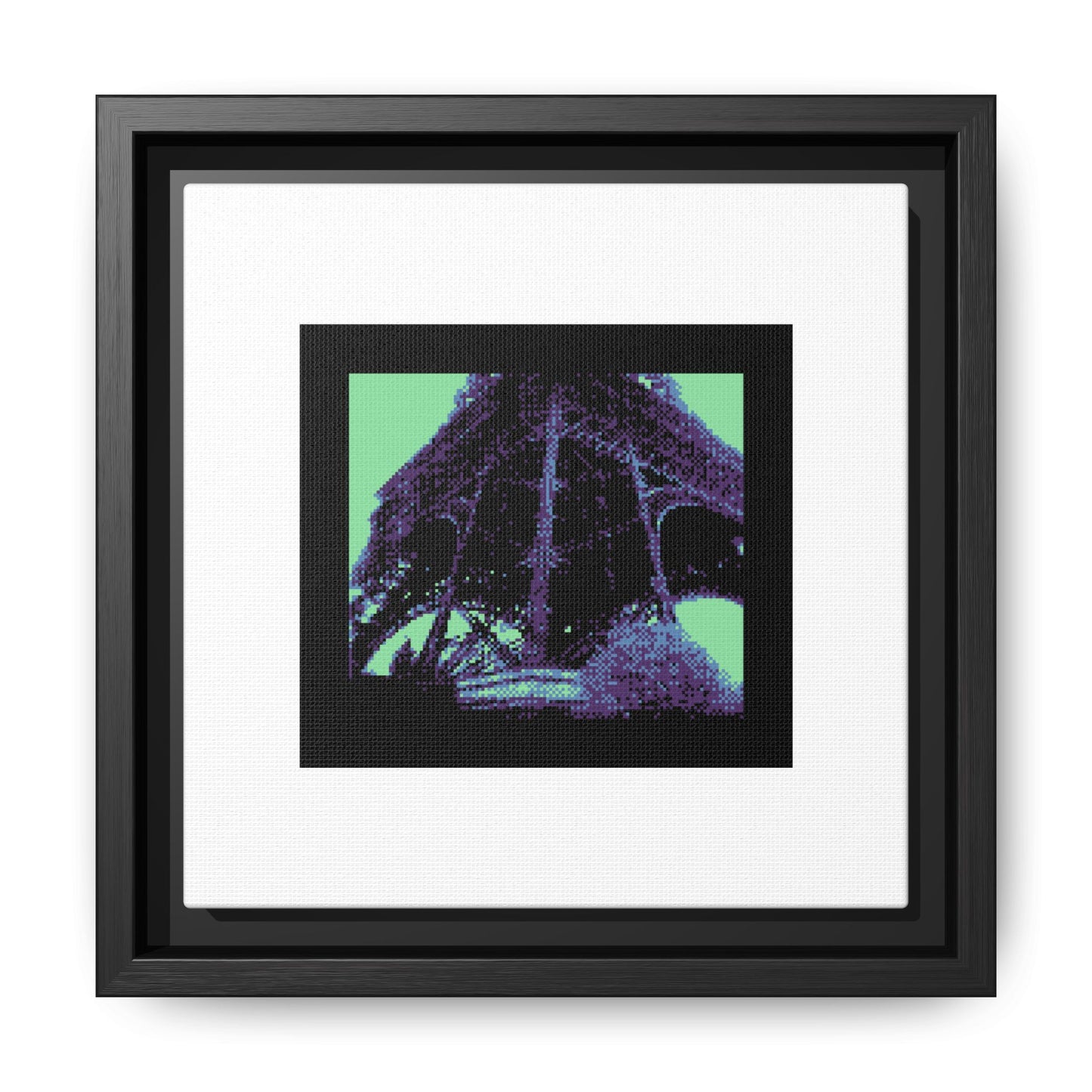 Eiffel Tower Framed Matte Canvas Print