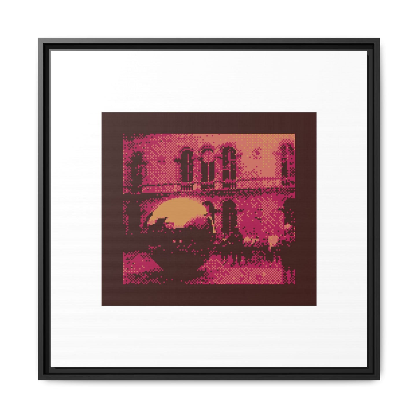 Sphere Within Sphere Framed Matte Canvas Print