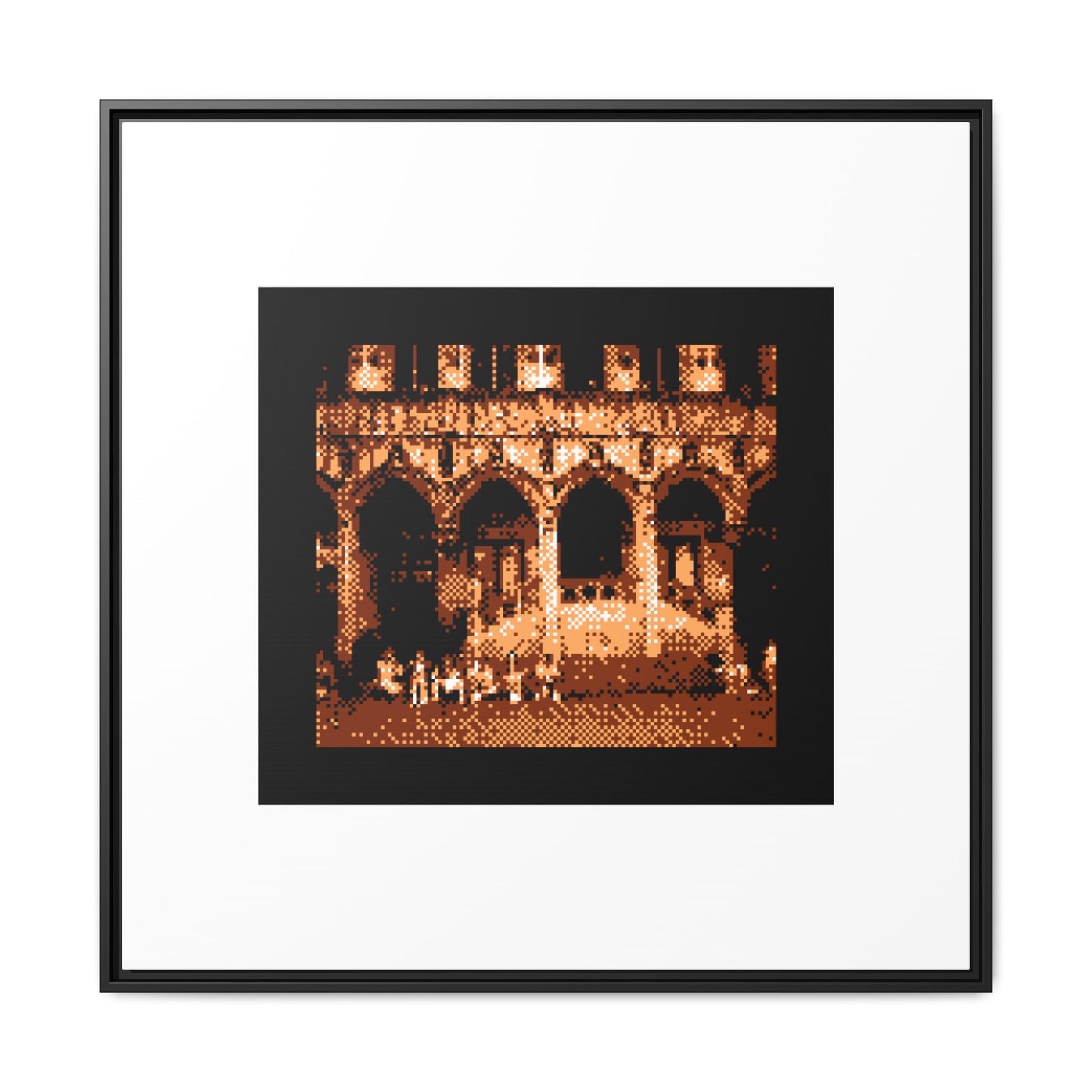 Town Hall of Brussels Framed Matte Canvas Print