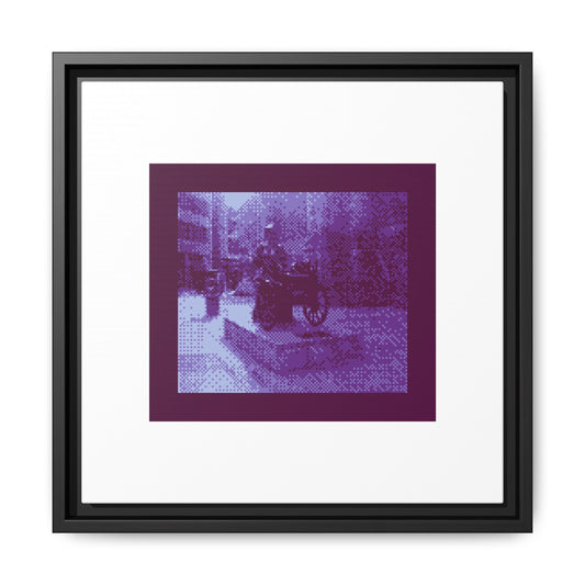 Molly Malone Statue Framed Matte Canvas Print