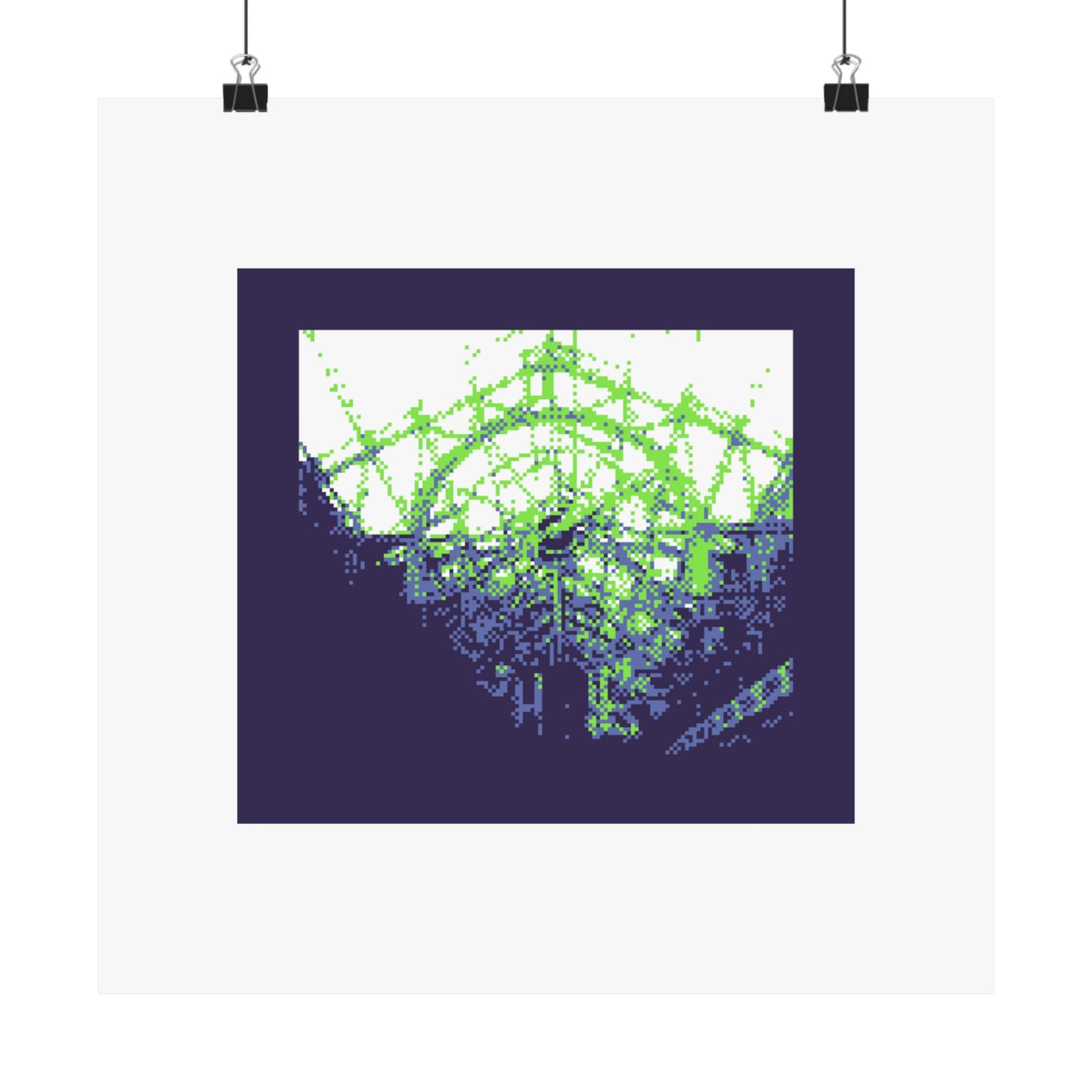 Stephen's Green Clock 210gsm Art Print Poster