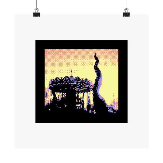 Valencia Carousel 210gsm Art Print Poster