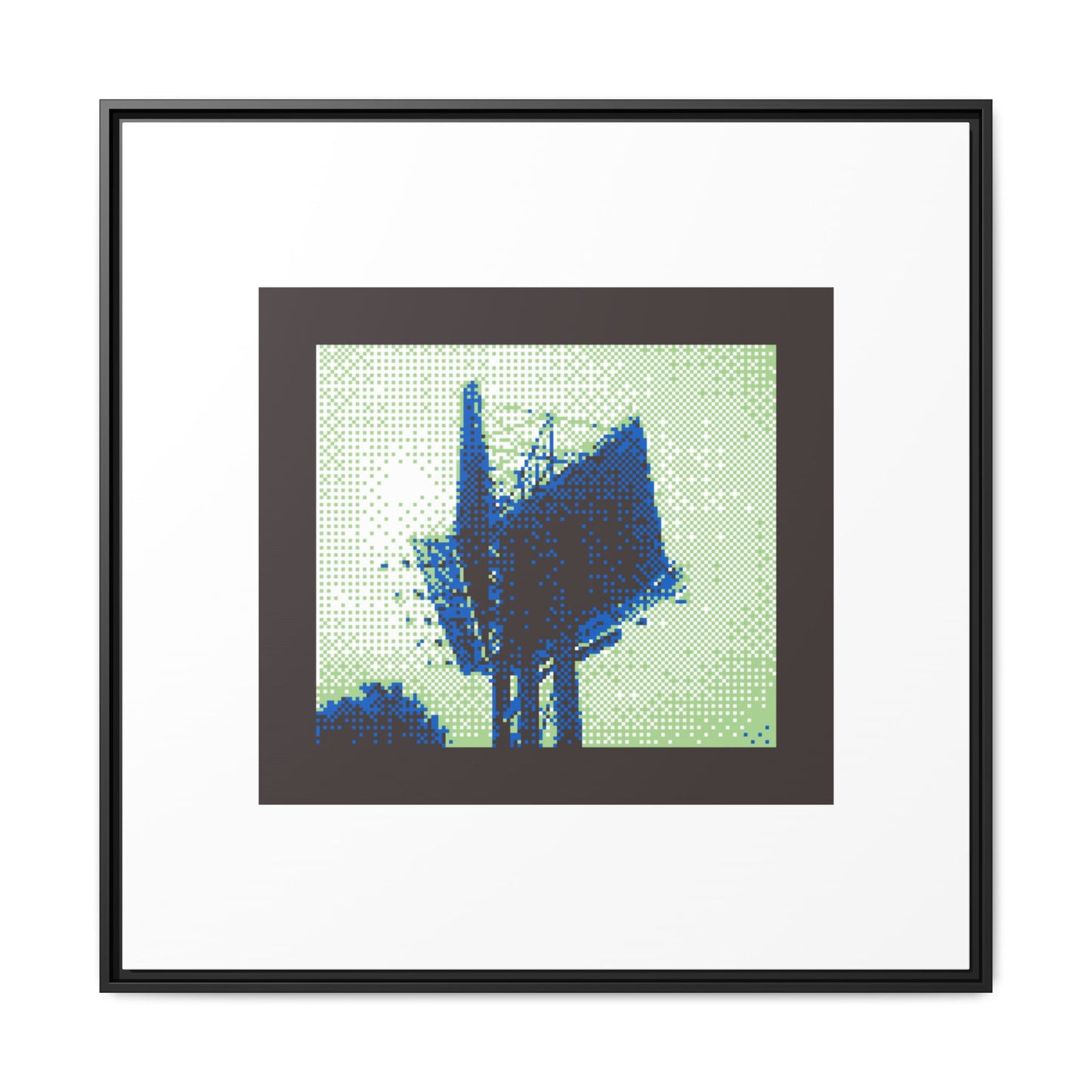 Toronto Billboard Framed Matte Canvas Print