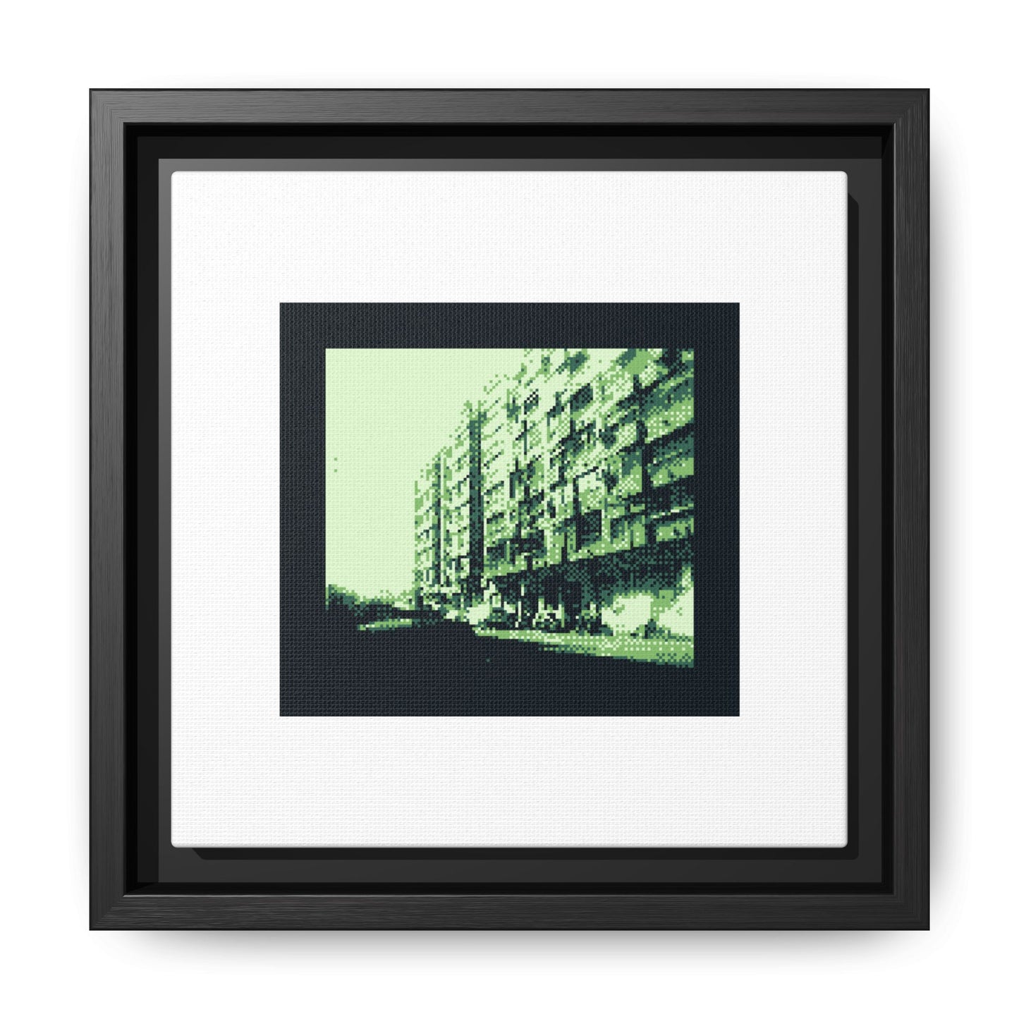 Valencia Apartments Framed Matte Canvas Print