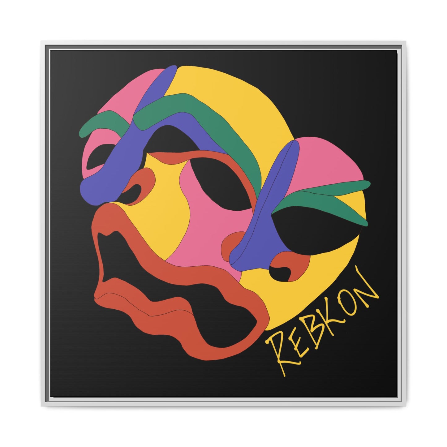 Colour Blind Framed Matte Canvas Print