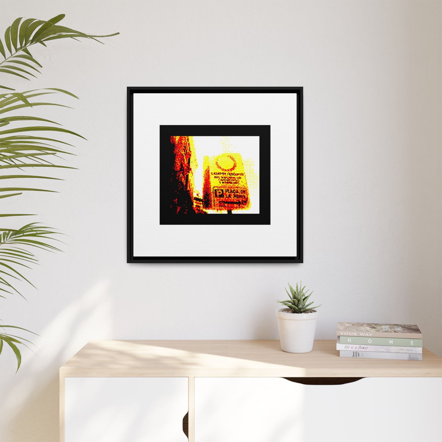 Parking de la Reina Framed Matte Canvas Print