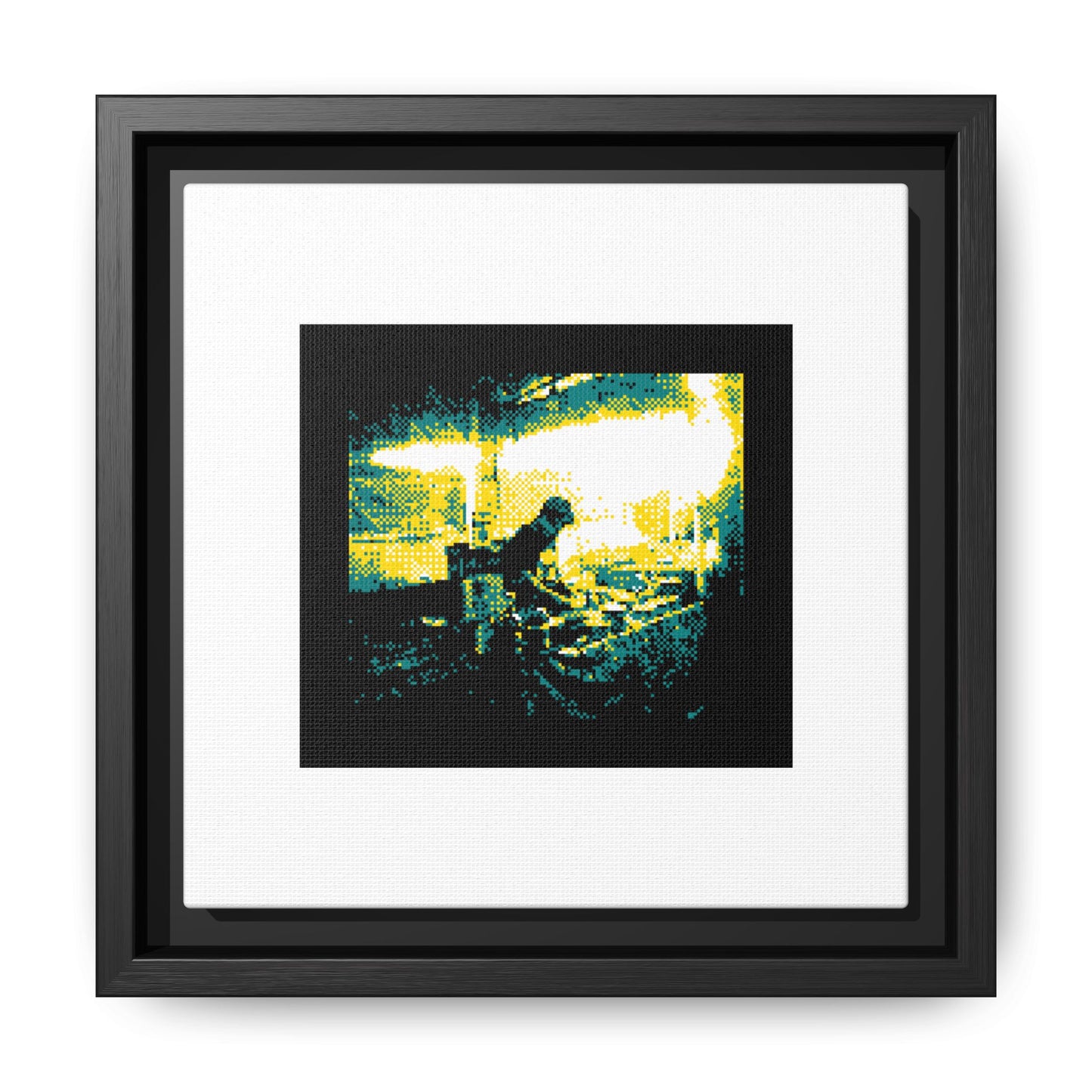Street Food Framed Matte Canvas Print