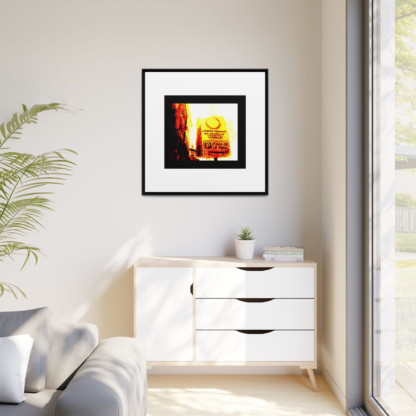 Parking de la Reina Framed Matte Canvas Print