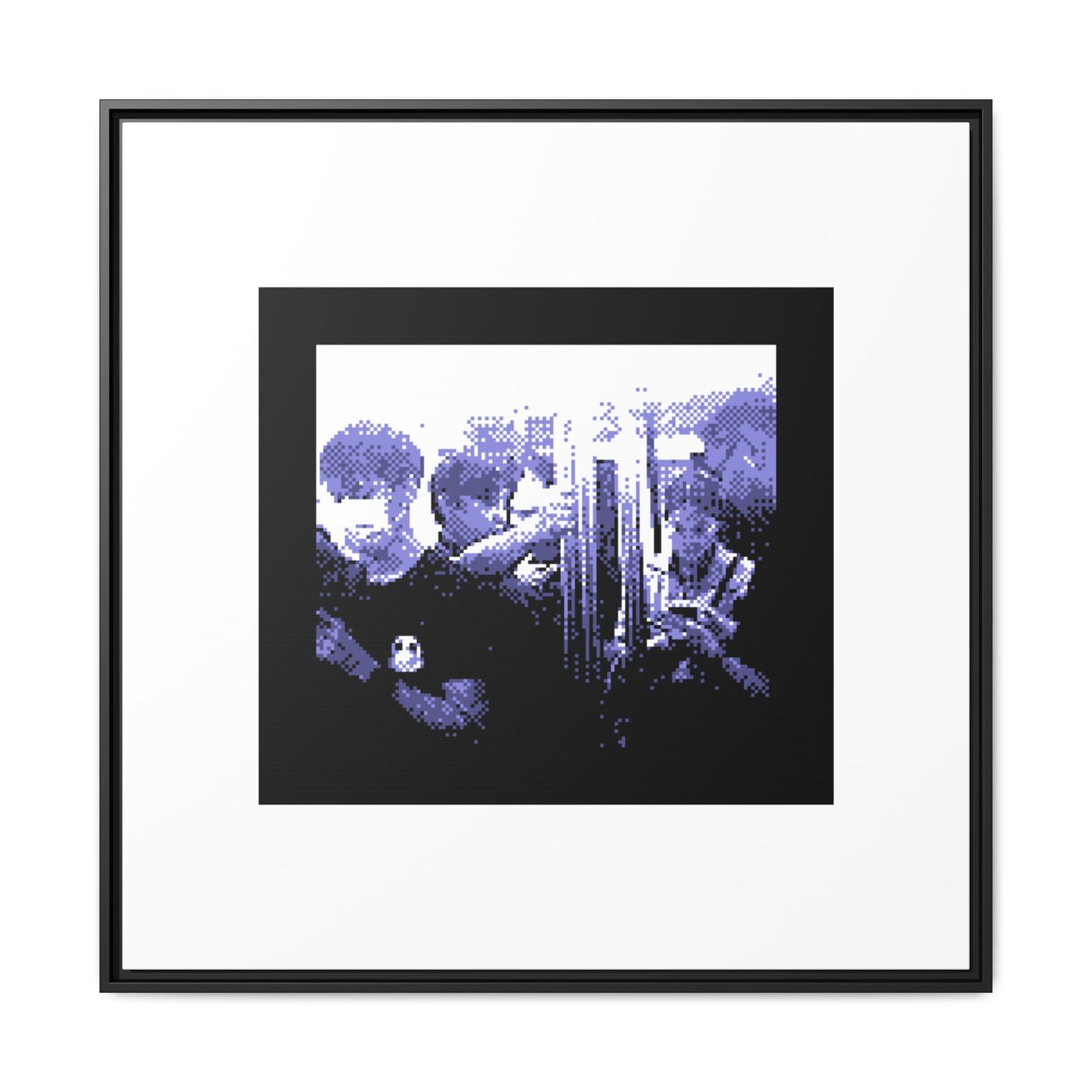 Skytrain Framed Matte Canvas Print