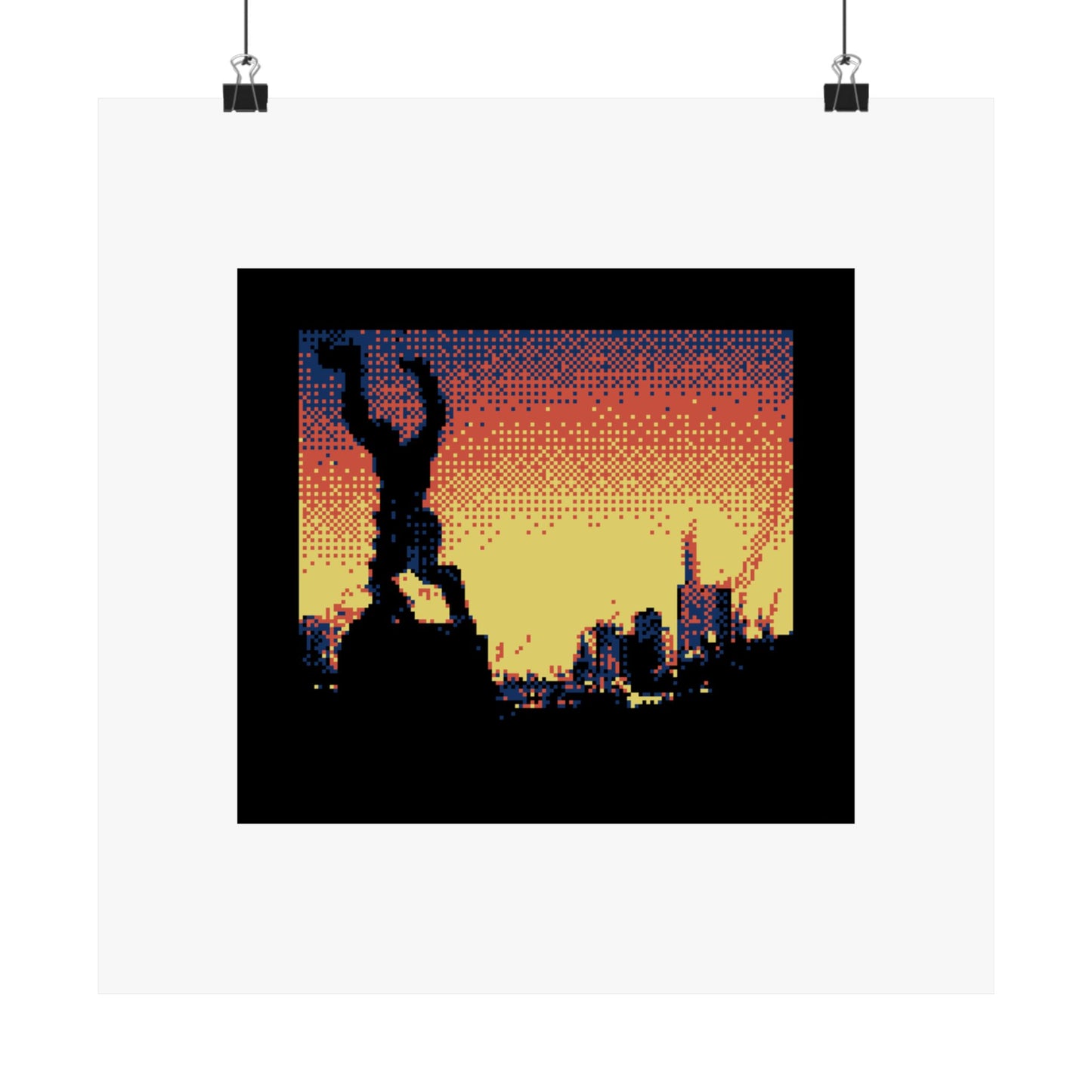 The Destroyed City 210gsm Art Print Poster
