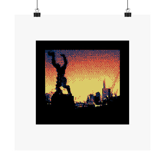 The Destroyed City 210gsm Art Print Poster