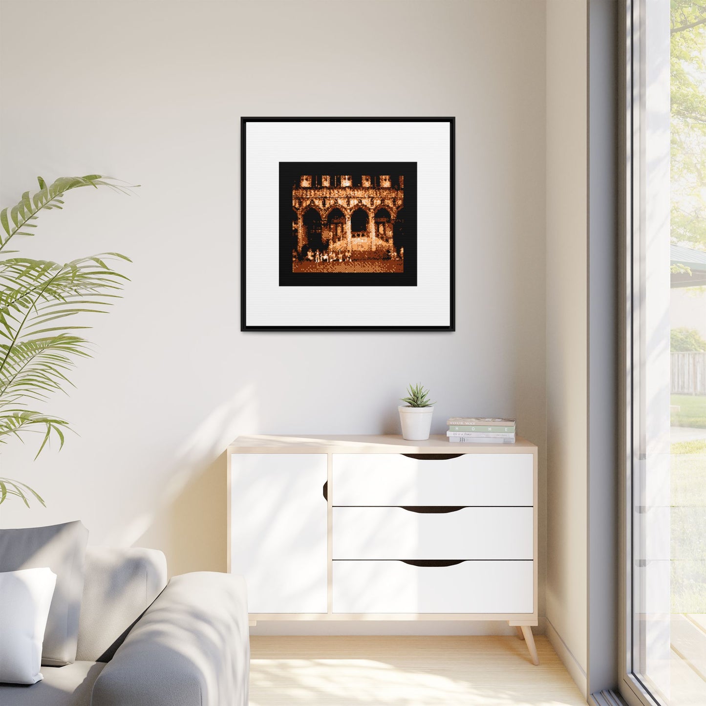 Town Hall of Brussels Framed Matte Canvas Print