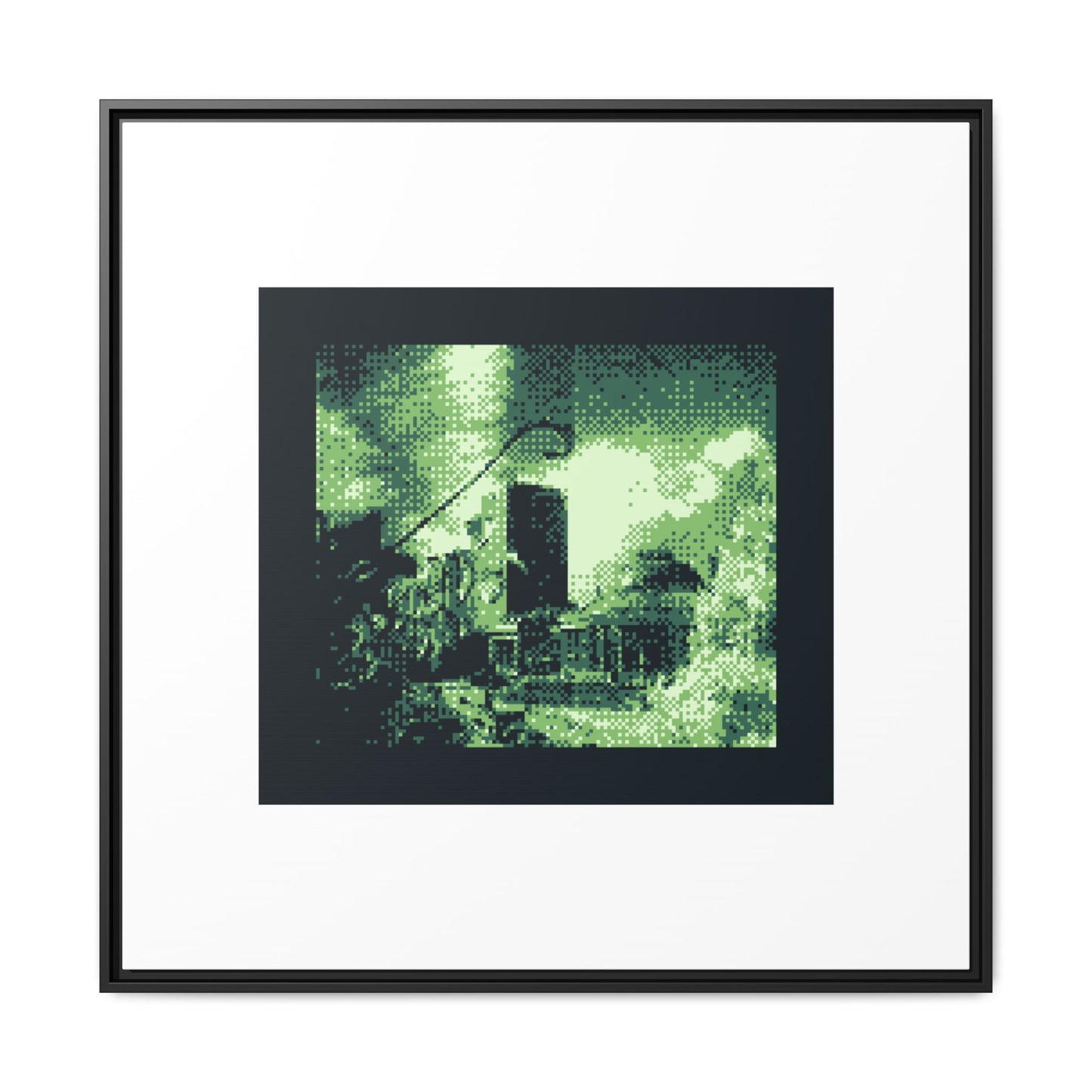 Botanical Gardens Brussels Framed Matte Canvas Print