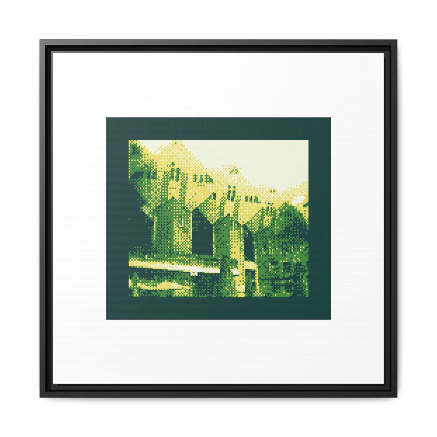 Kijk-Kubus Houses Framed Matte Canvas Print