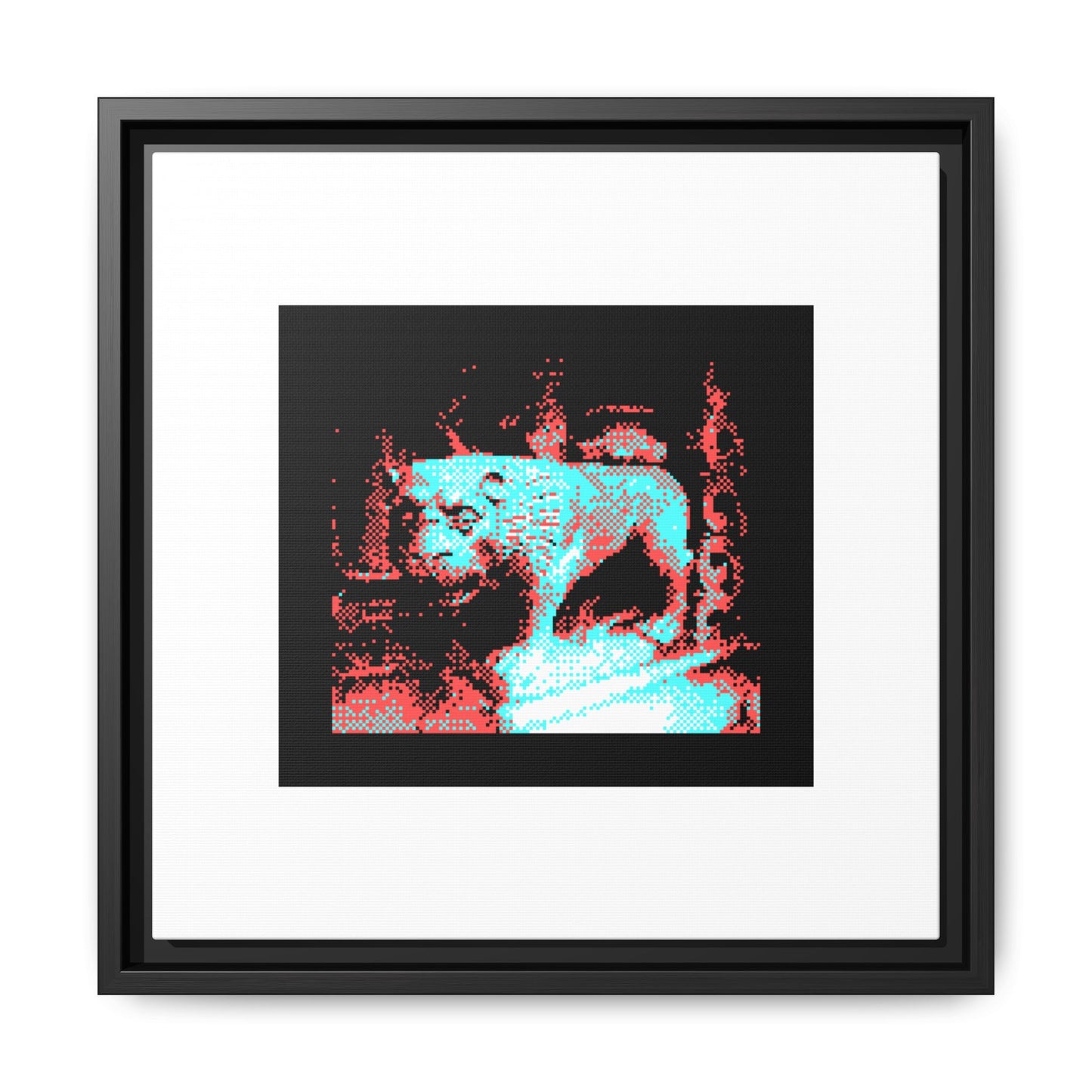 Budapest Monster Framed Matte Canvas Print