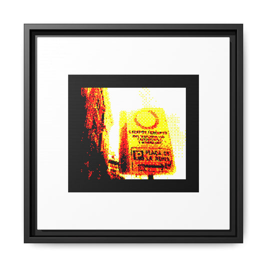 Parking de la Reina Framed Matte Canvas Print