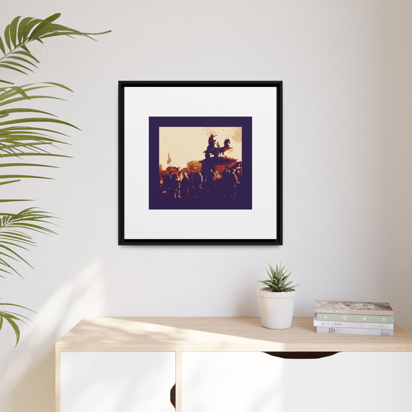 Boadicea and Her Daughters Framed Matte Canvas Print