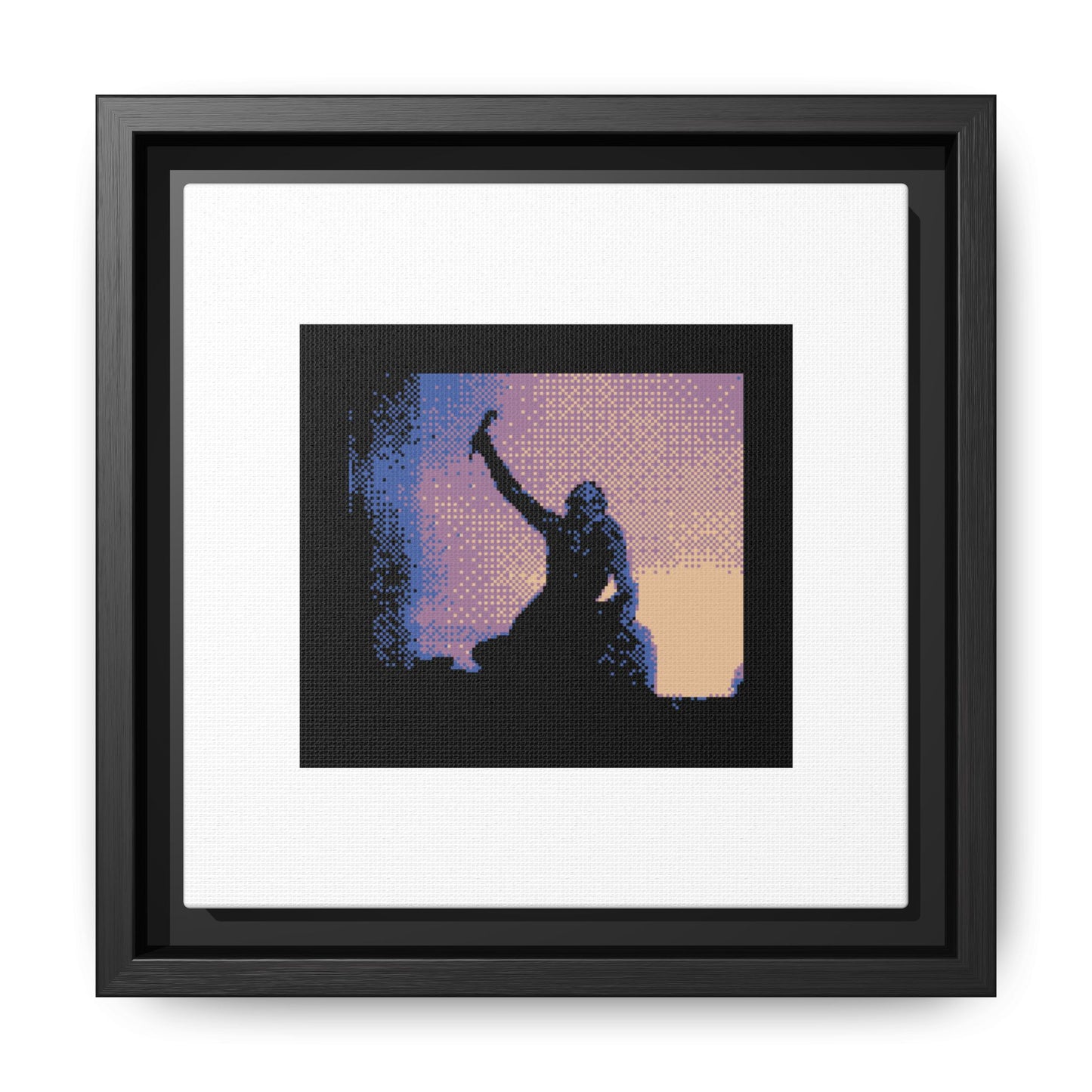 The Soldier of Marathon Announcing the Victory Framed Matte Canvas Print
