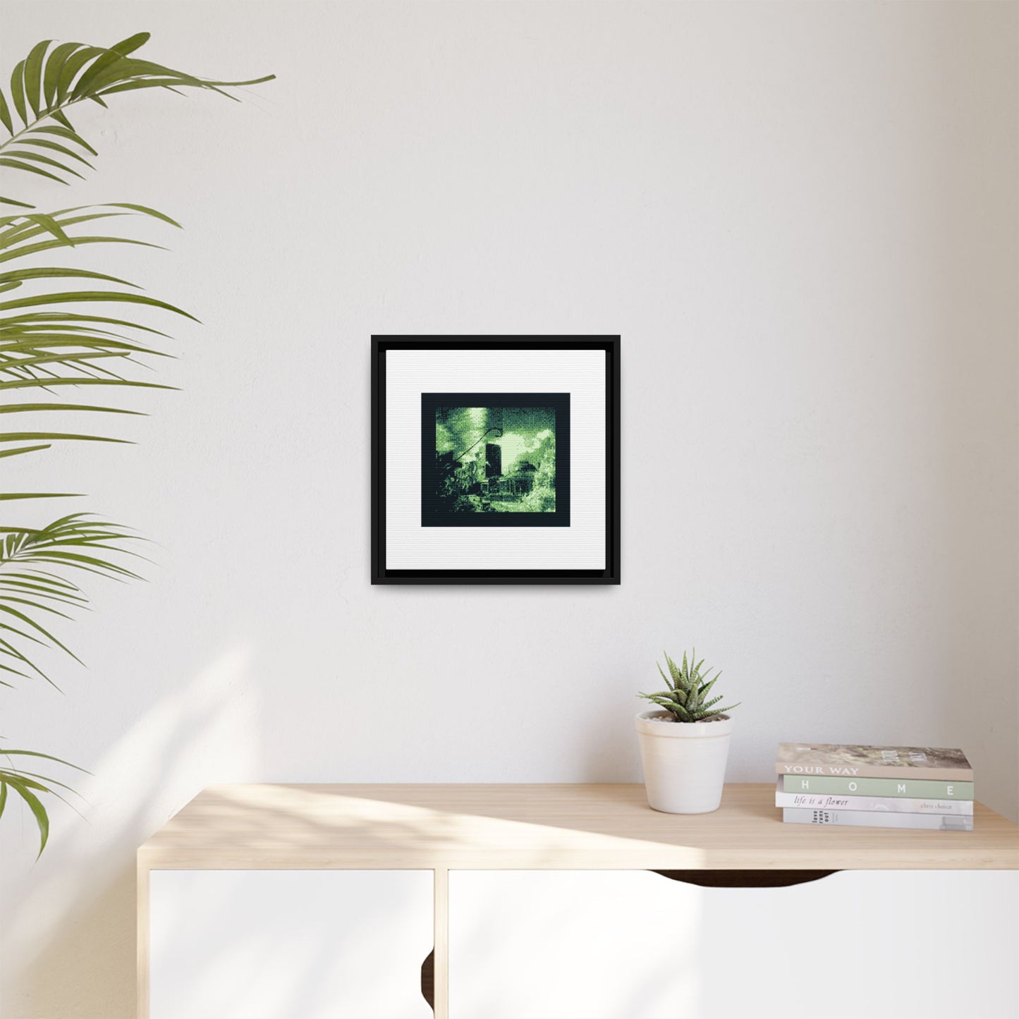 Botanical Gardens Brussels Framed Matte Canvas Print
