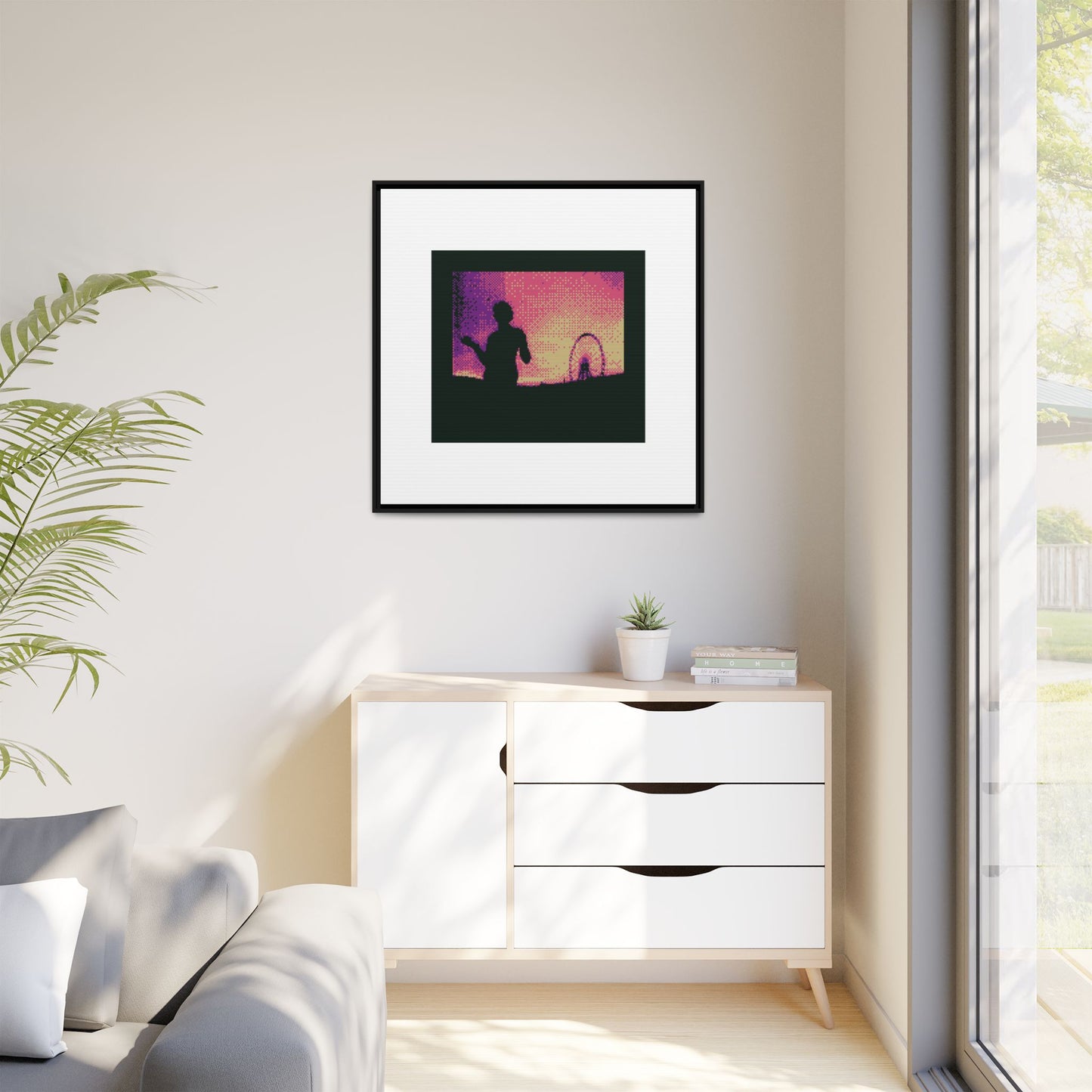 La Nymphe Framed Matte Canvas Print