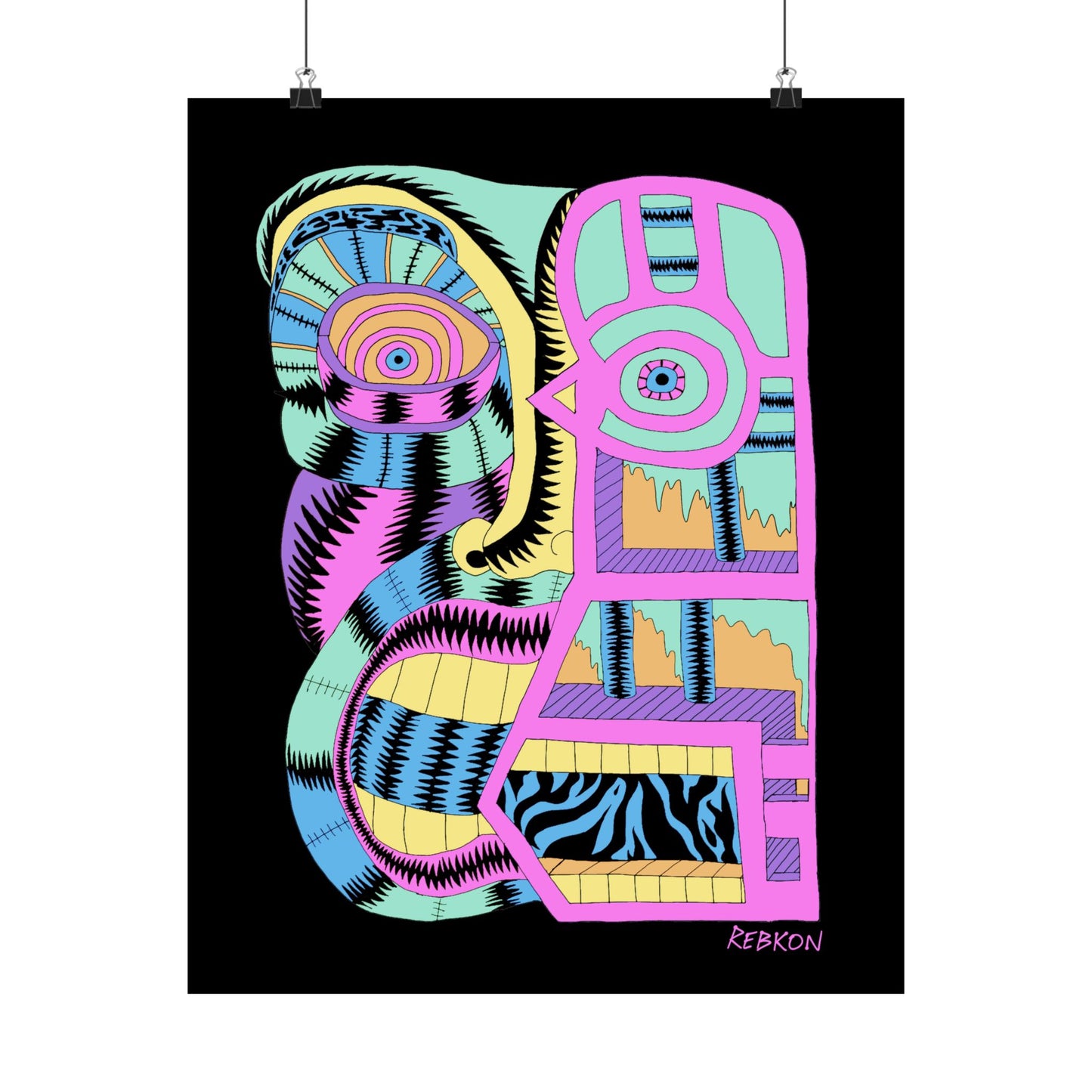 My Face Is Melting 210gsm Art Print Poster