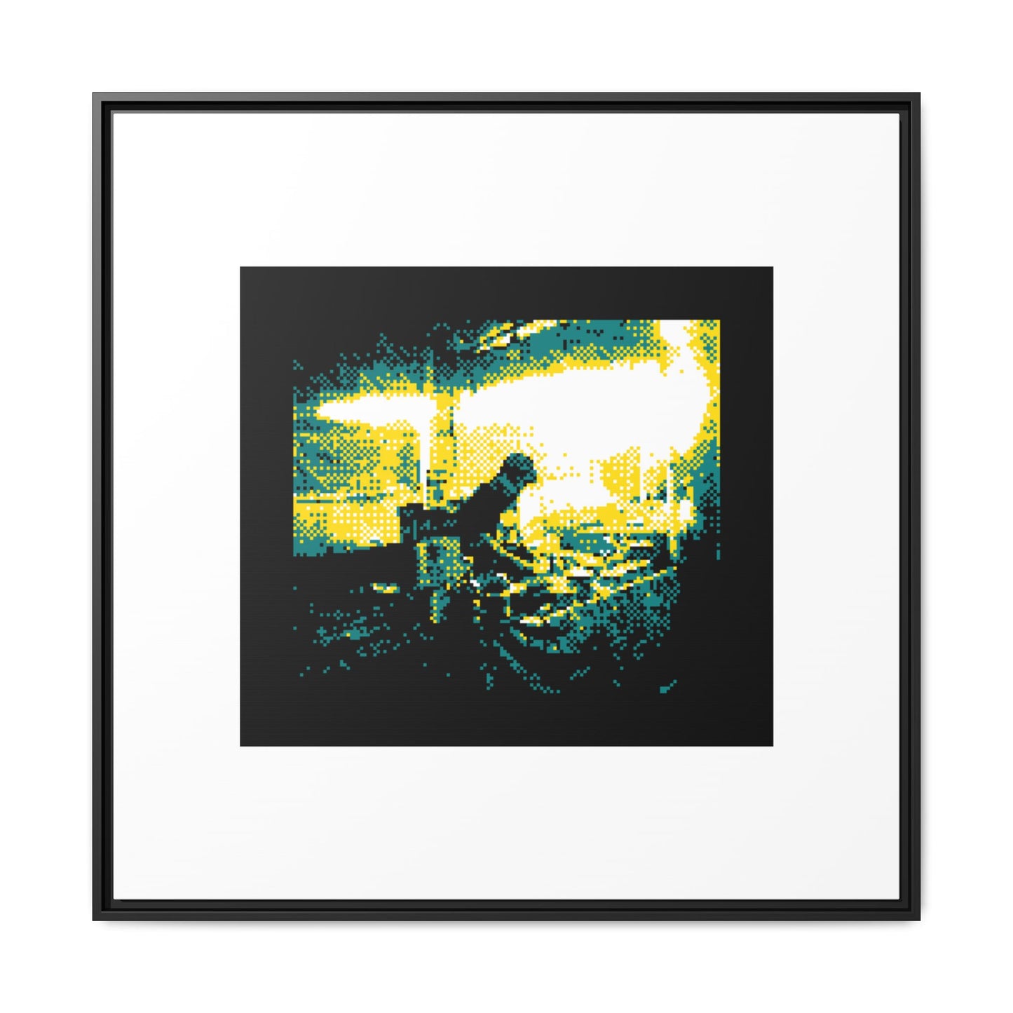 Street Food Framed Matte Canvas Print