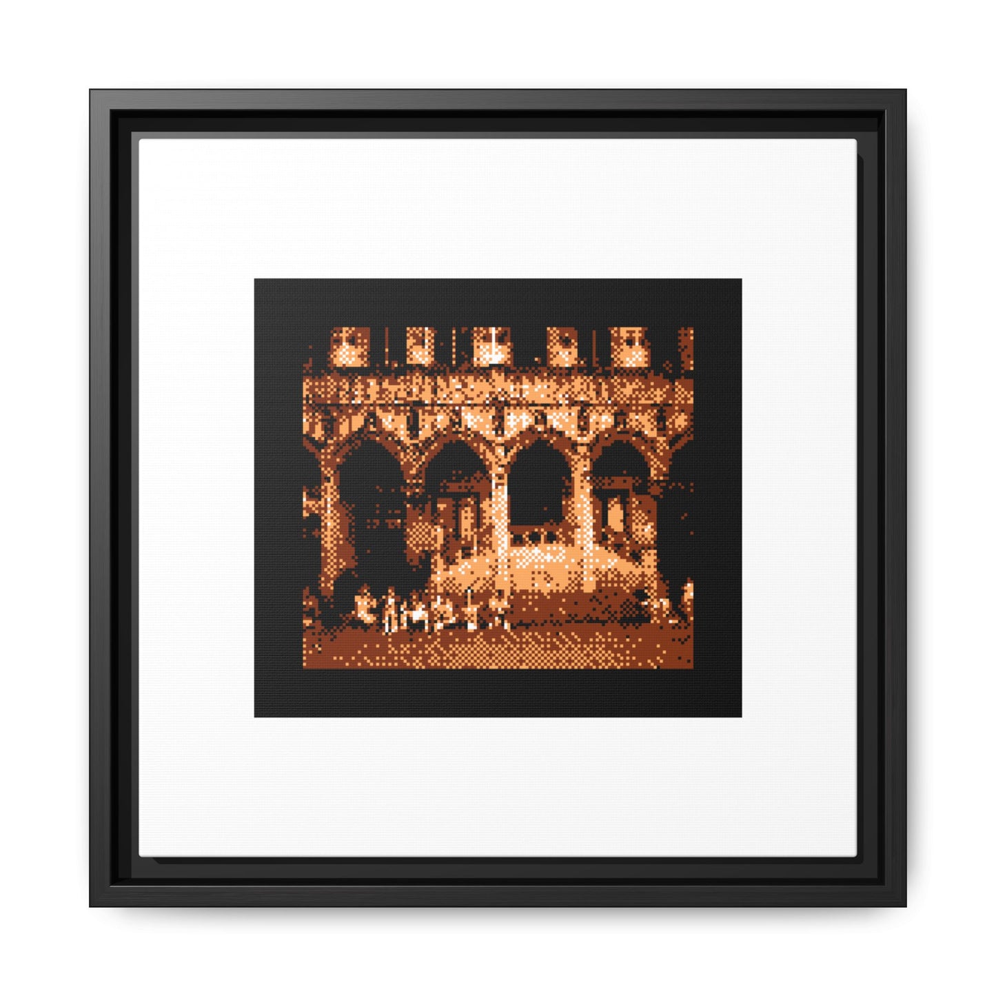 Town Hall of Brussels Framed Matte Canvas Print