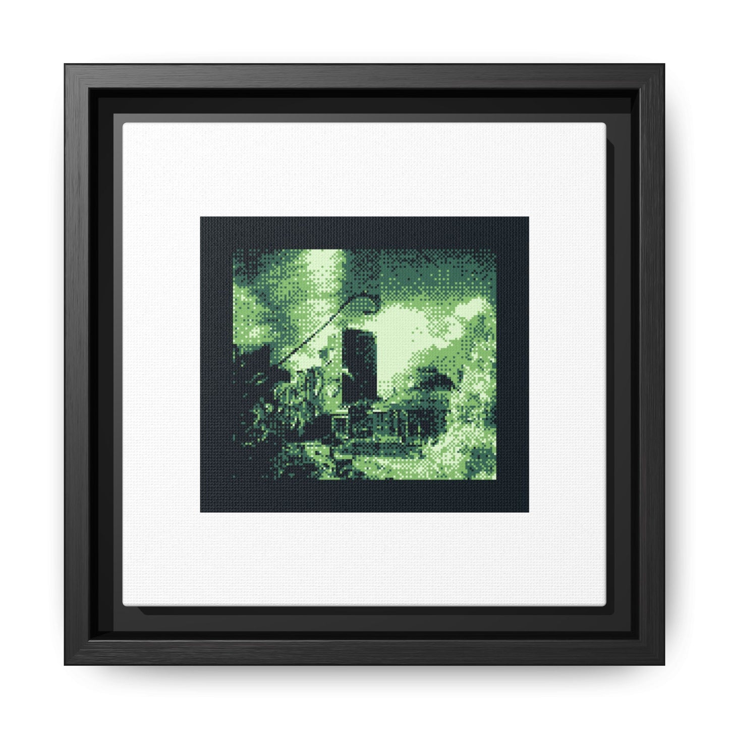 Botanical Gardens Brussels Framed Matte Canvas Print
