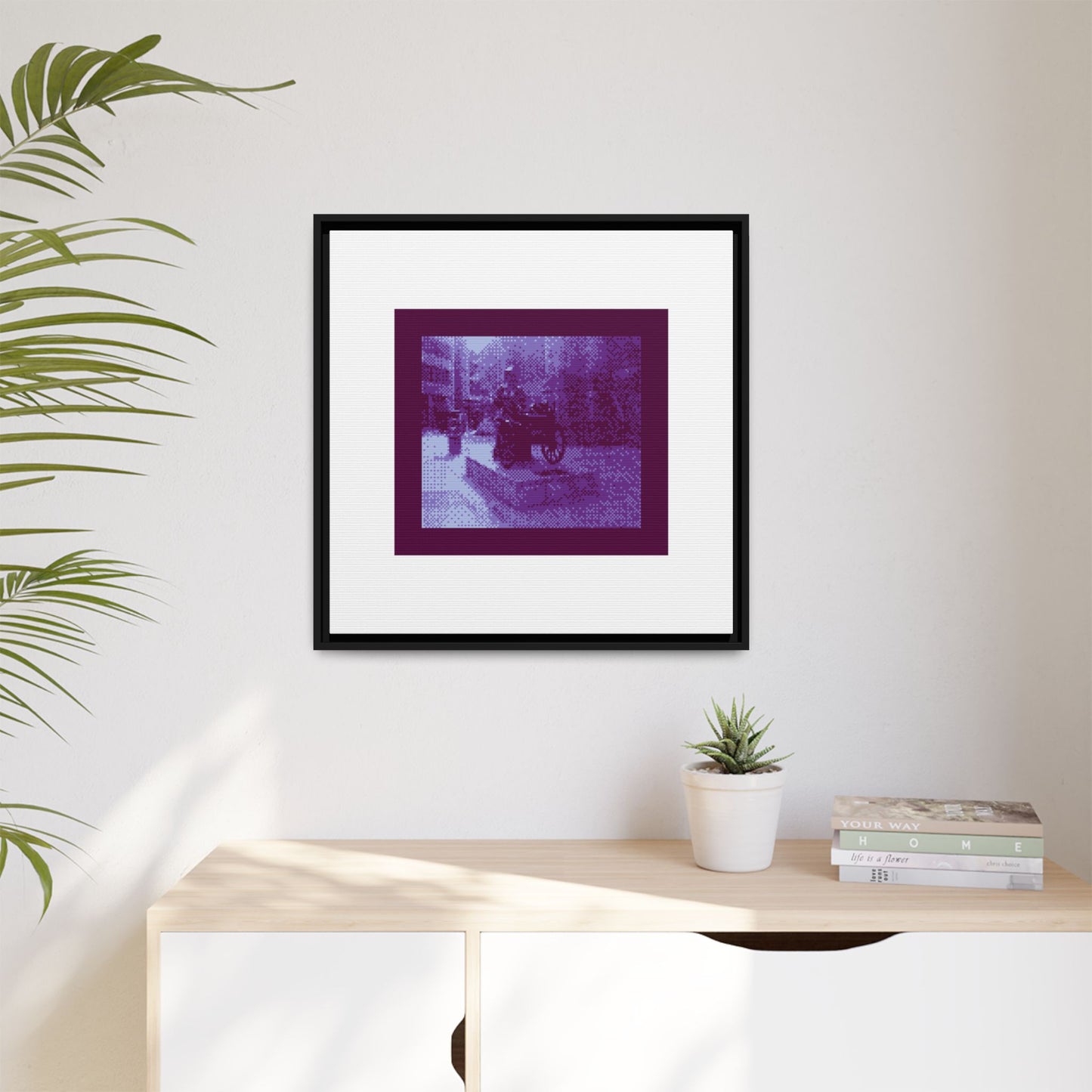 Molly Malone Statue Framed Matte Canvas Print