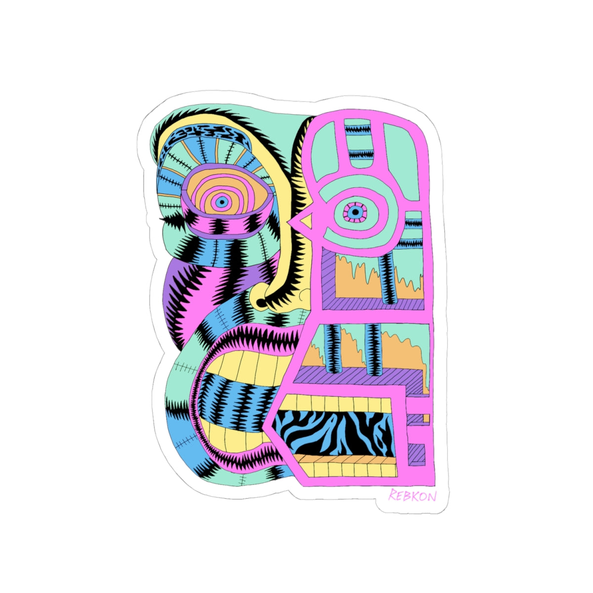 My Face Is Melting Kiss-Cut Vinyl Sticker