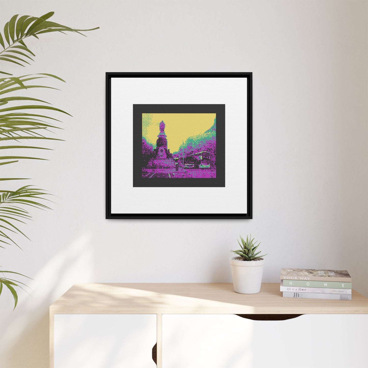 O'Connell Street Framed Matte Canvas Print