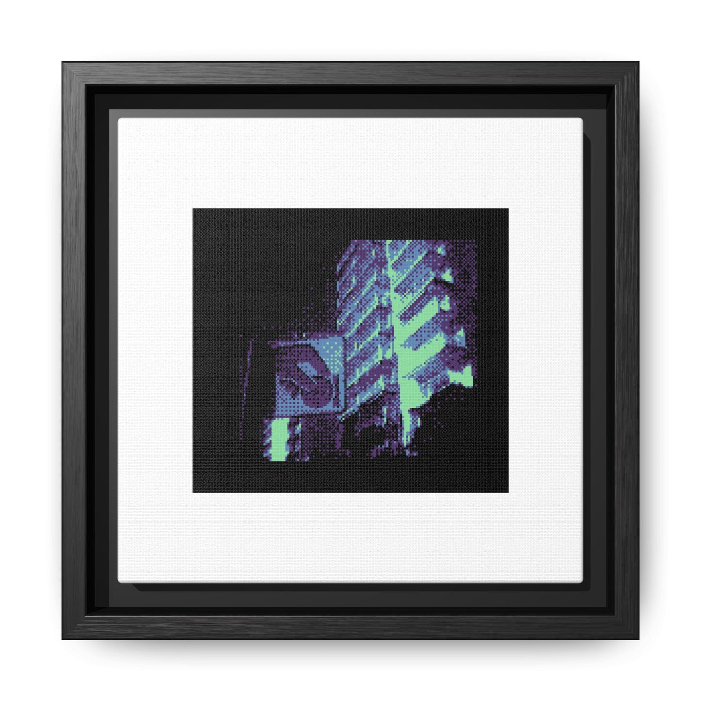 Cullera Parking Framed Matte Canvas Print