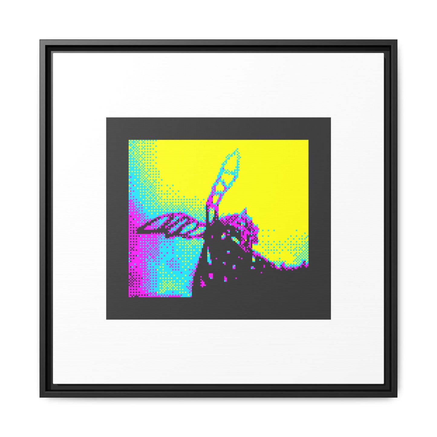 Angel Bear Framed Matte Canvas Print
