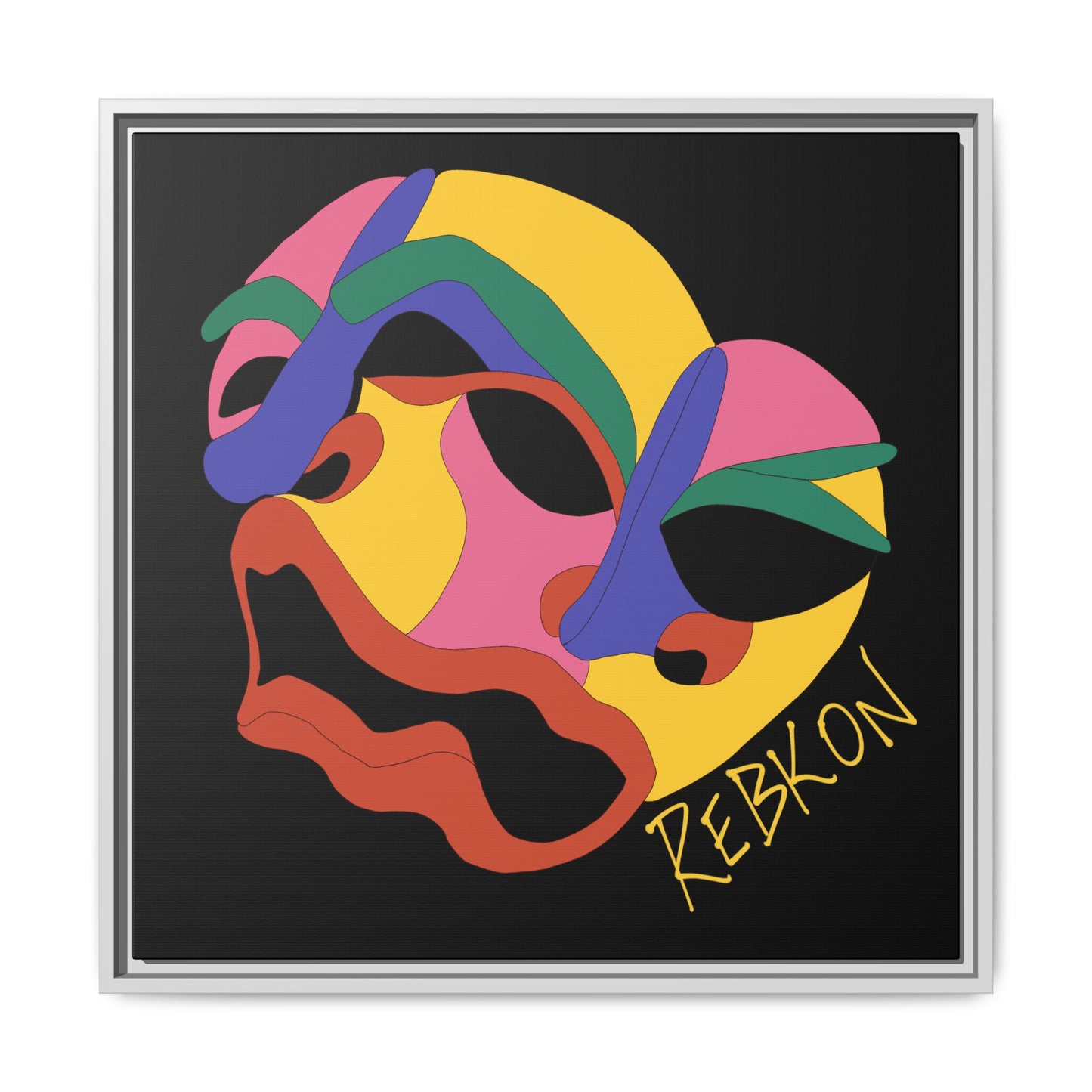 Colour Blind Framed Matte Canvas Print