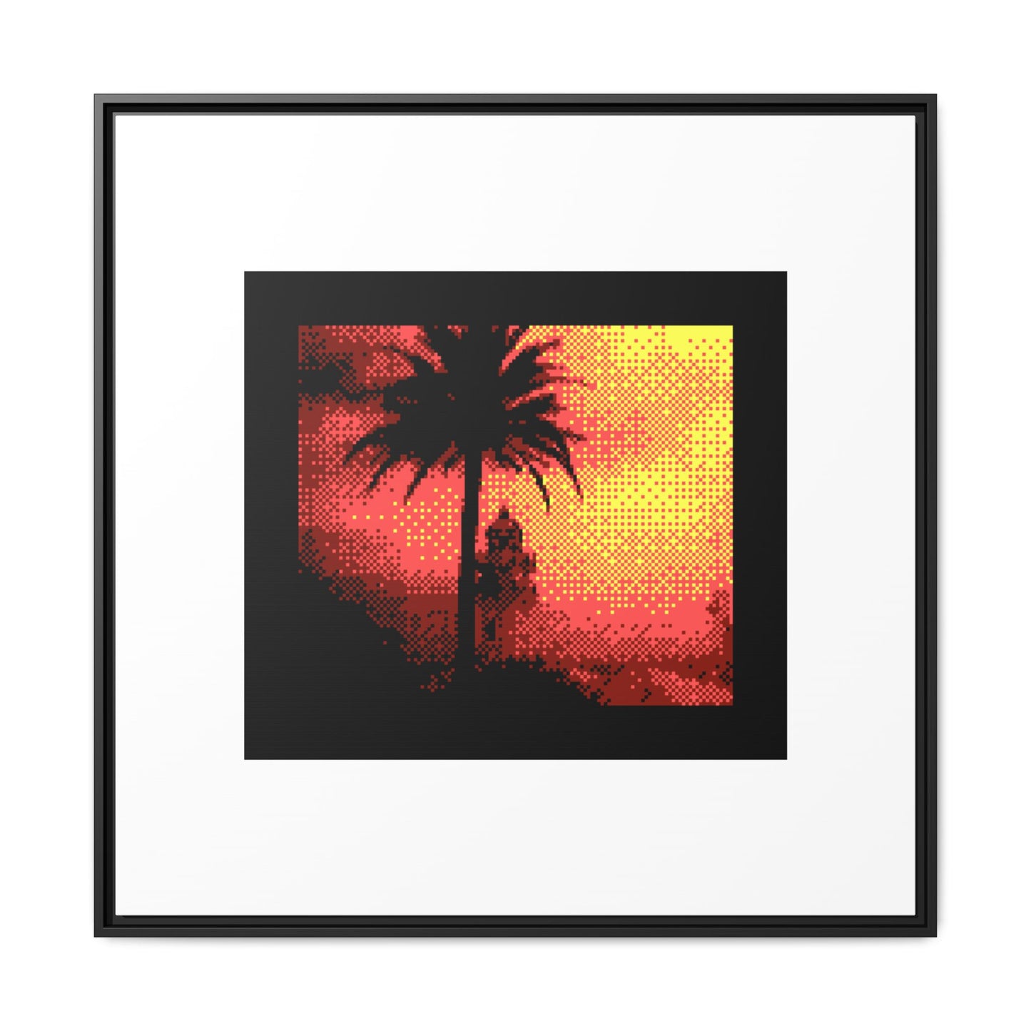 Faro de Cullera Framed Matte Canvas Print