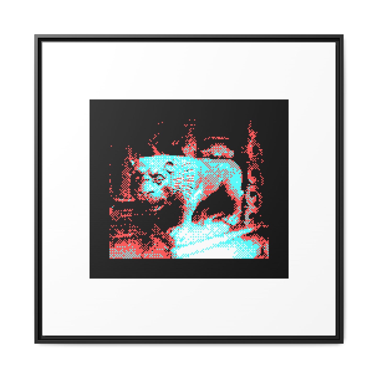 Budapest Monster Framed Matte Canvas Print