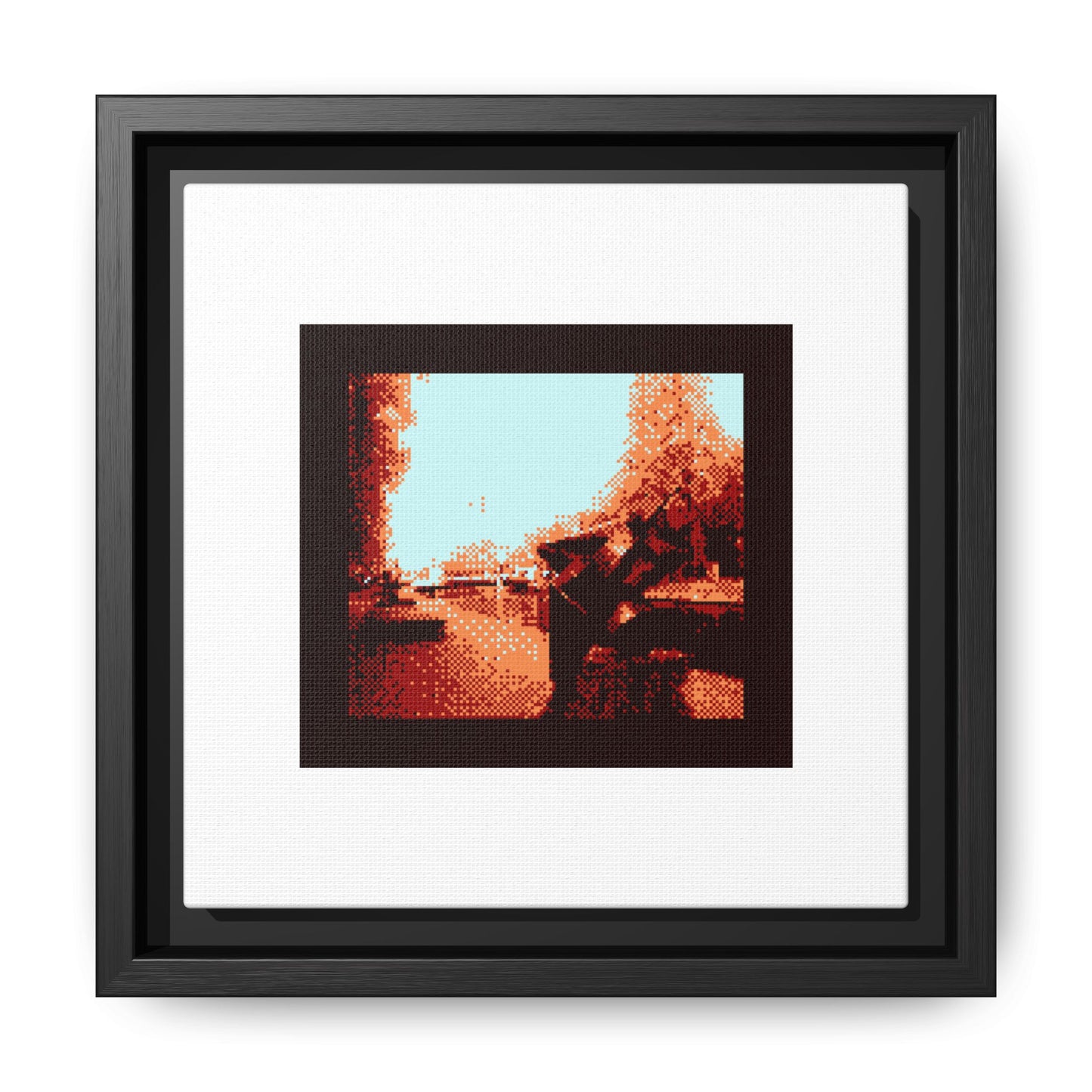 Farewell Framed Matte Canvas Print