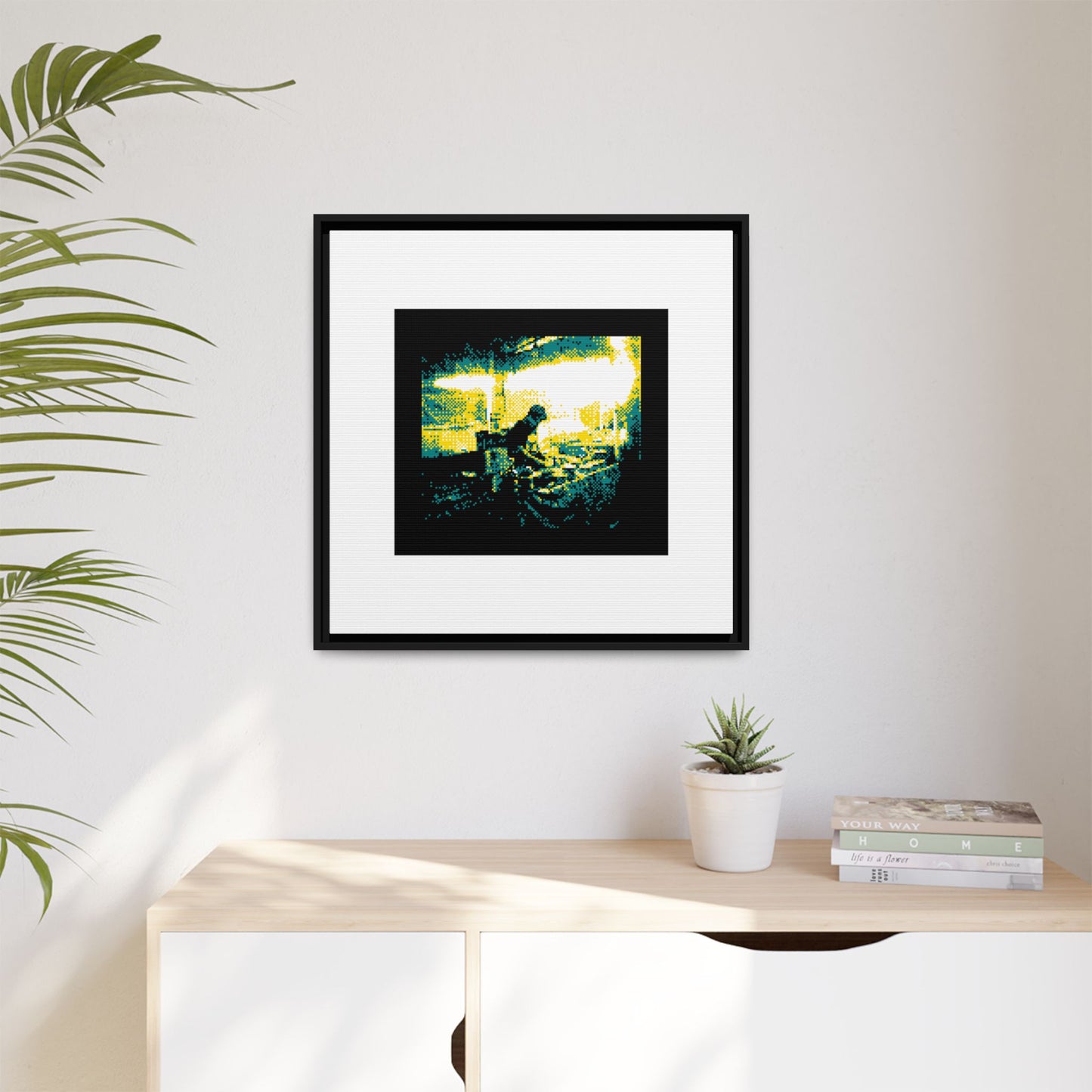 Street Food Framed Matte Canvas Print