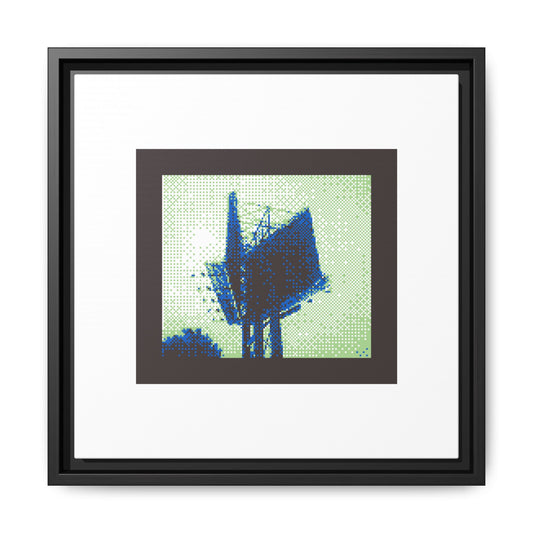 Toronto Billboard Framed Matte Canvas Print
