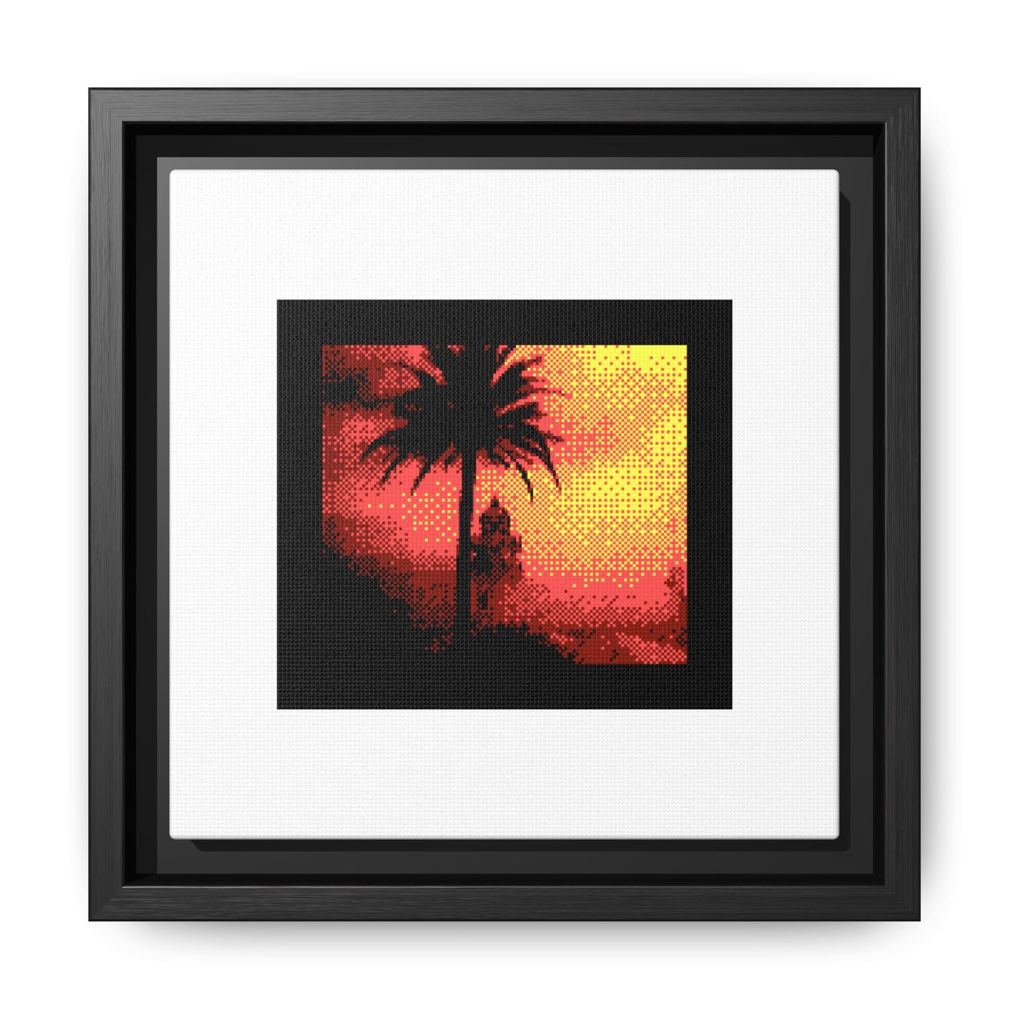 Faro de Cullera Framed Matte Canvas Print