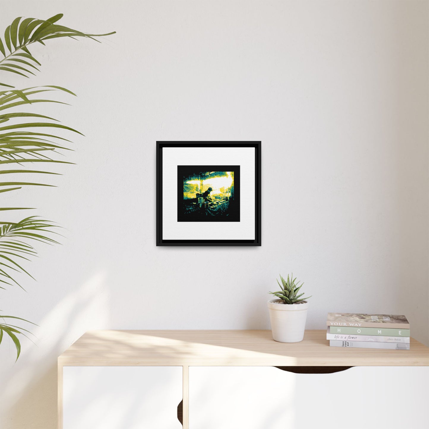 Street Food Framed Matte Canvas Print