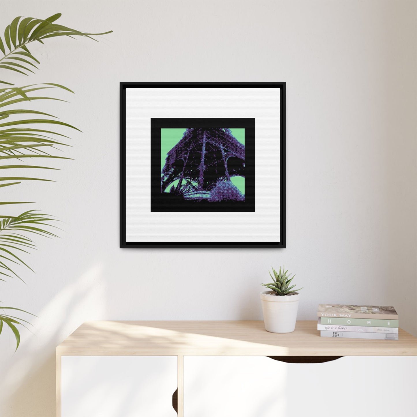 Eiffel Tower Framed Matte Canvas Print