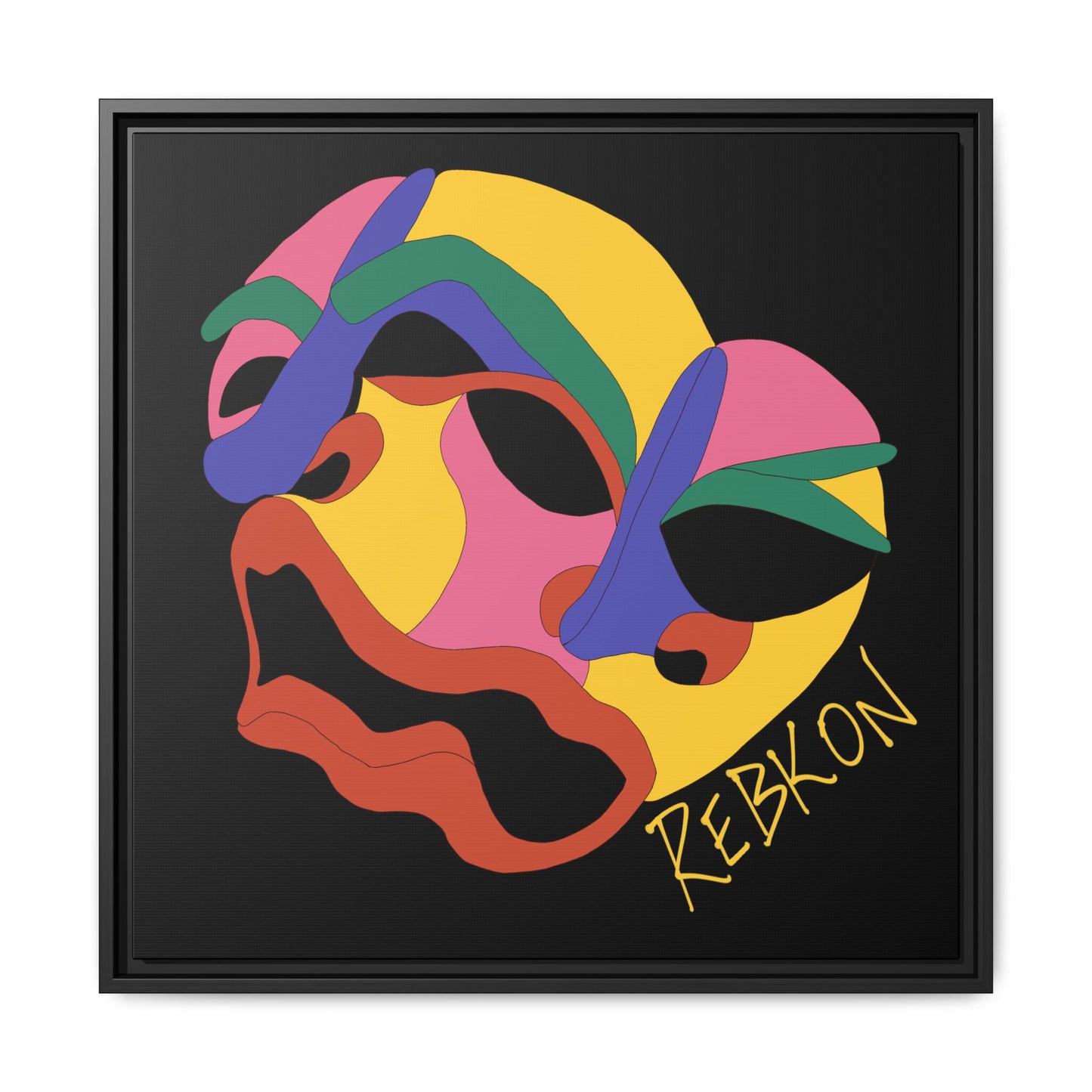 Colour Blind Framed Matte Canvas Print