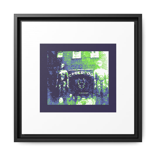 Cyberdog Entrance Framed Matte Canvas Print
