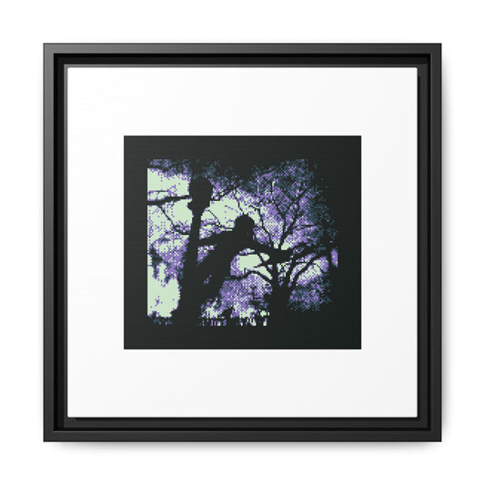Gene Kelly Statue Framed Matte Canvas Print