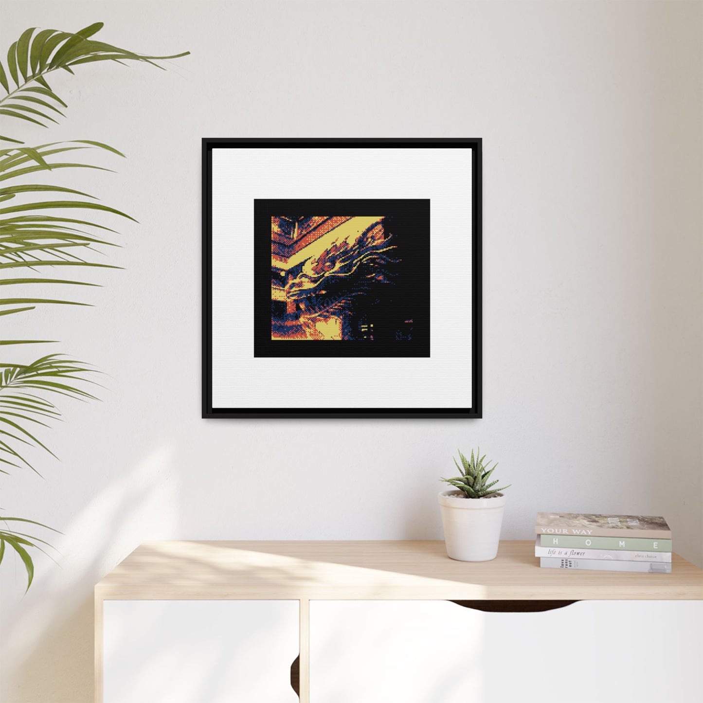 Dragon Framed Matte Canvas Print