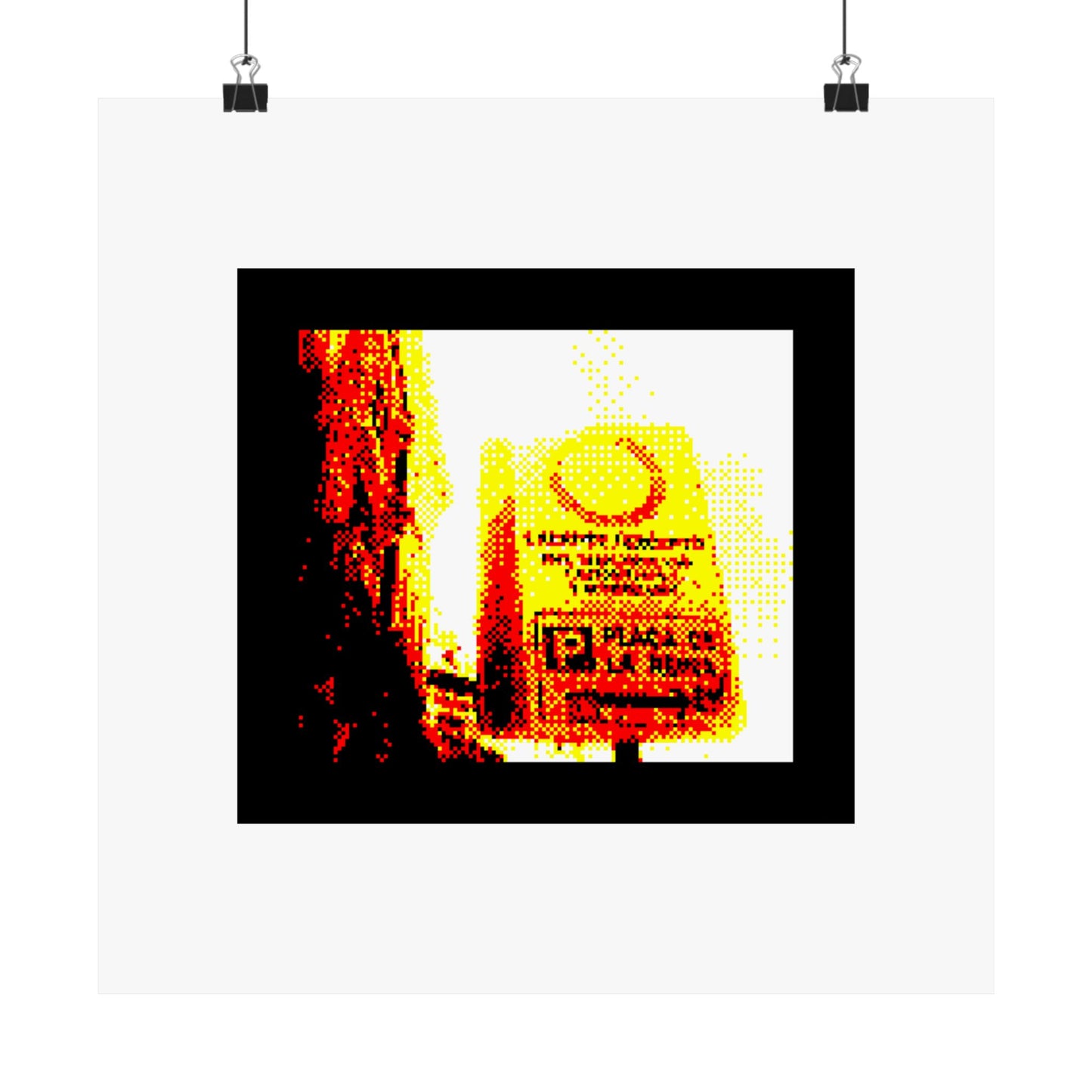 Parking de la Reina 210gsm Art Print Poster