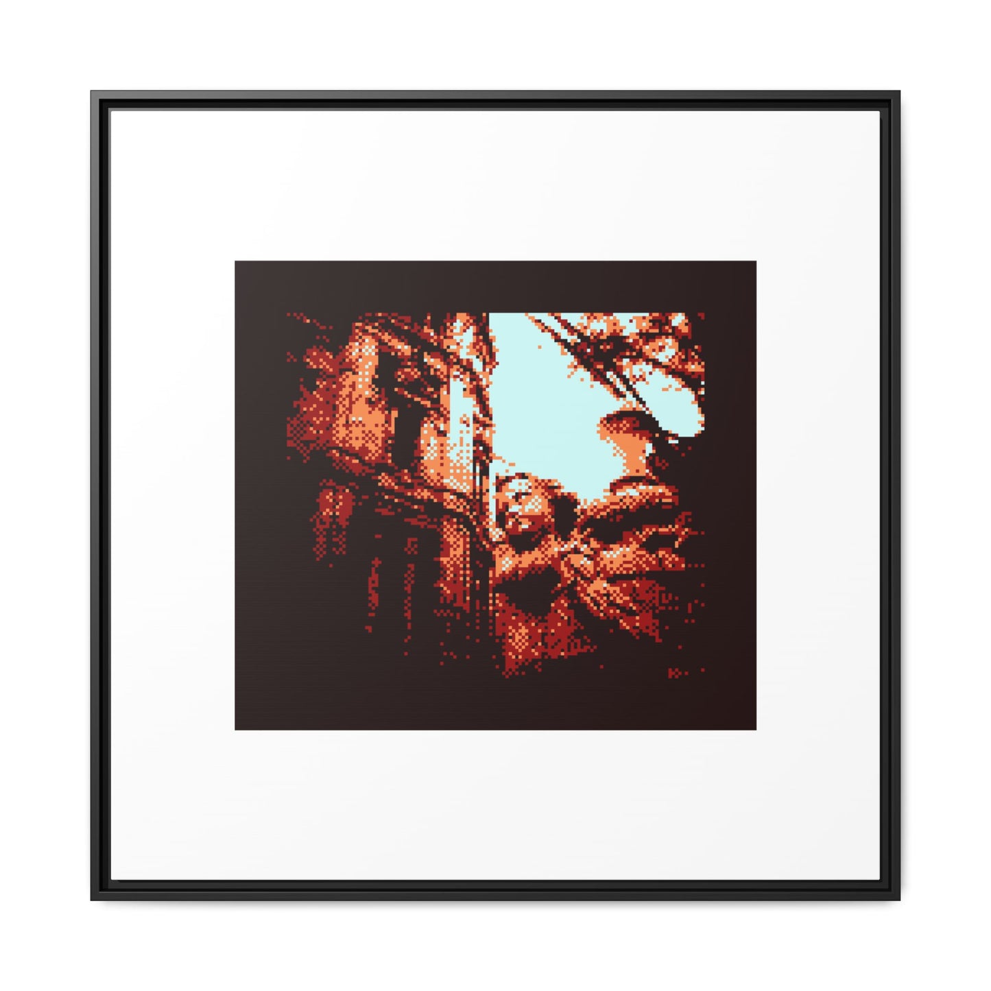 Niños con jarrón de Cibeles Sculpture Framed Matte Canvas Print